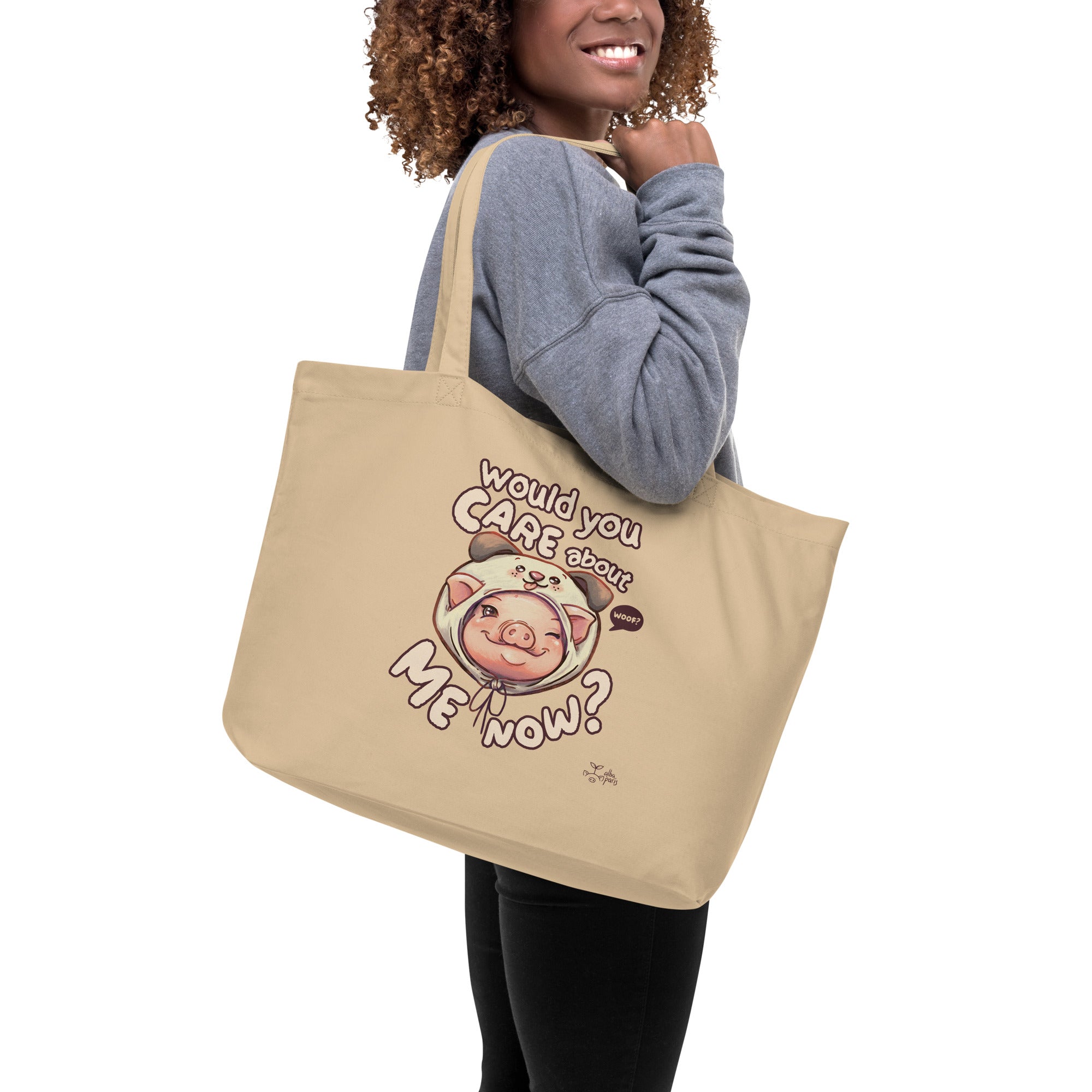 Would You Care About Me Now? Pig Organic Shopping Bags