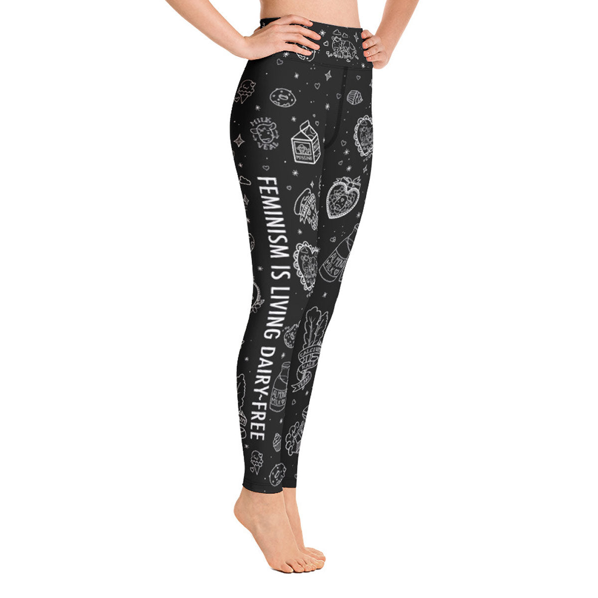 Feminism is Living Dairy-Free Women's Leggings