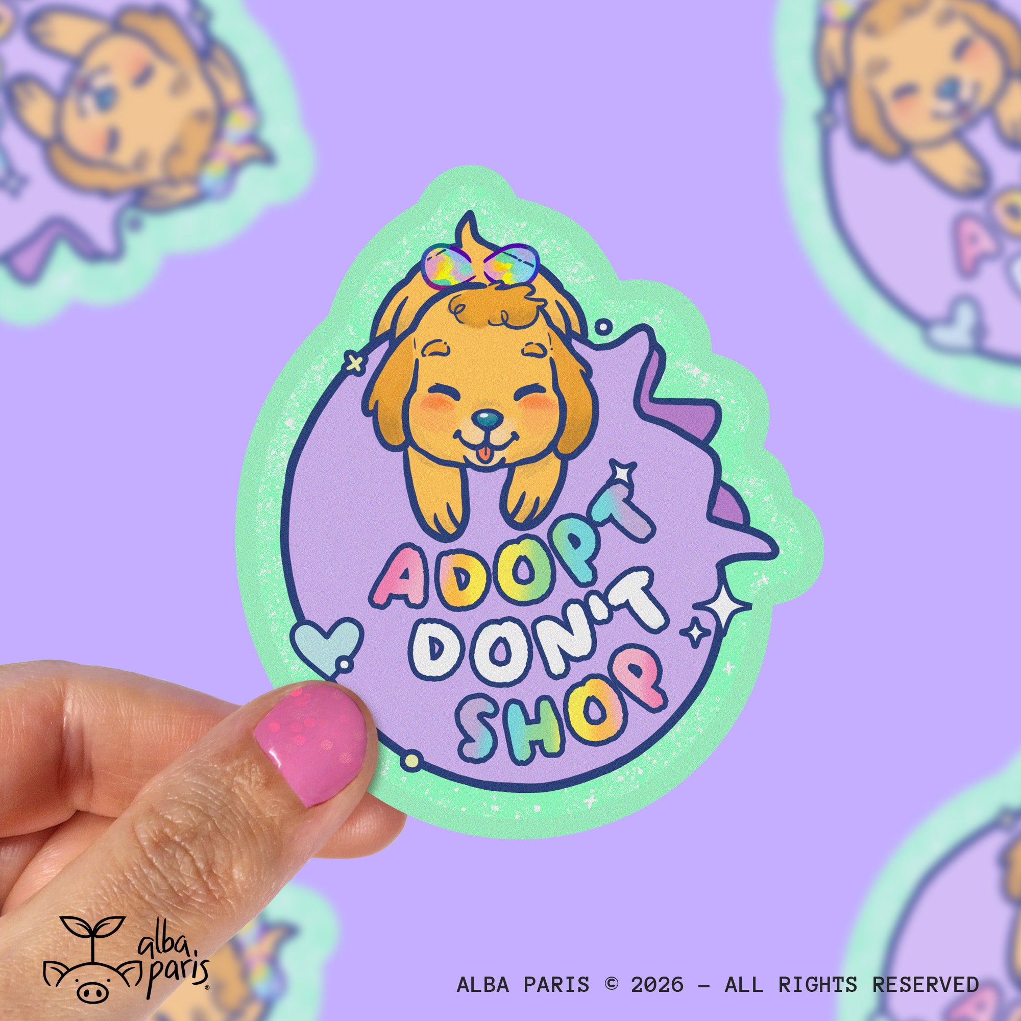 Adopt Don't Shop Sticker