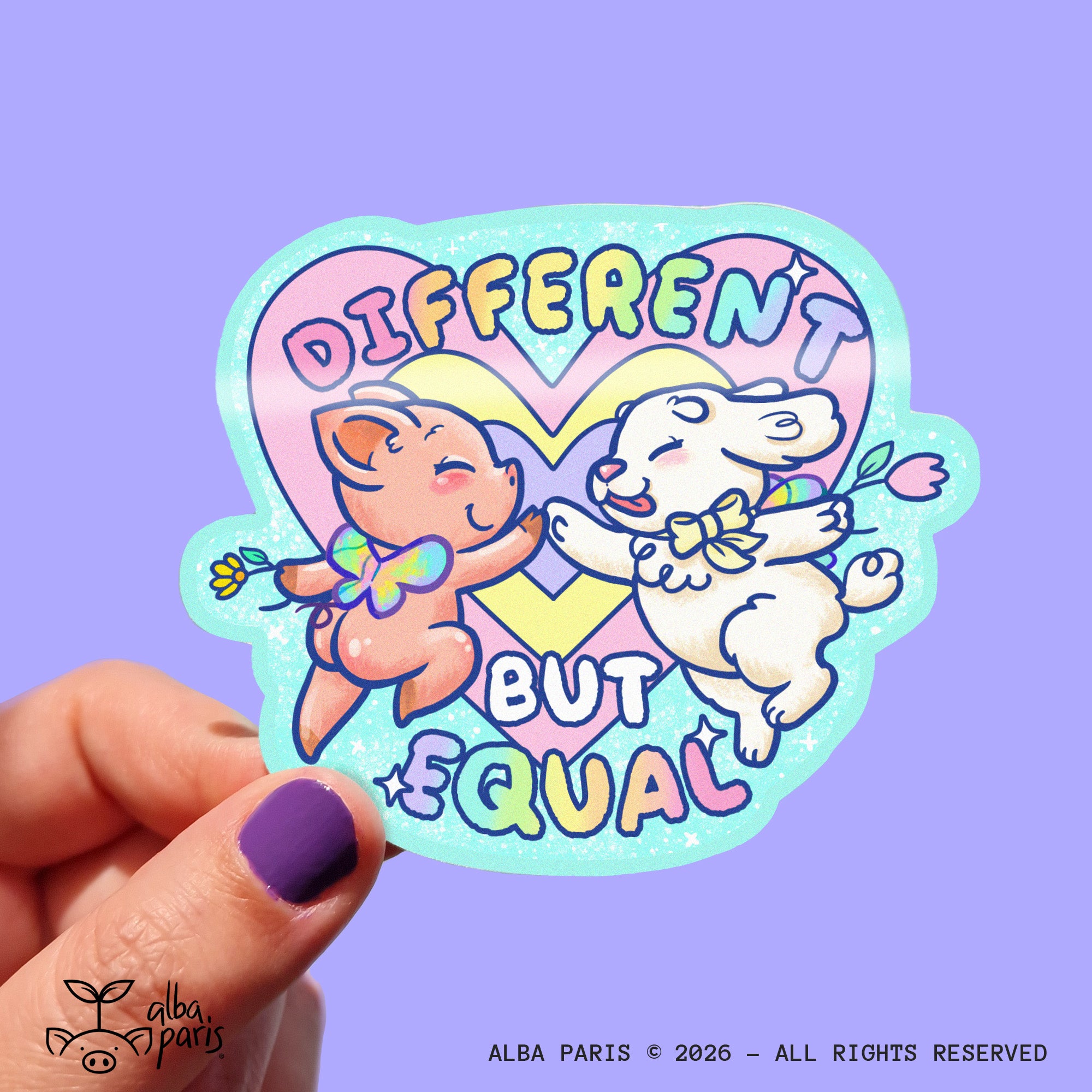 Different But Equal Sticker