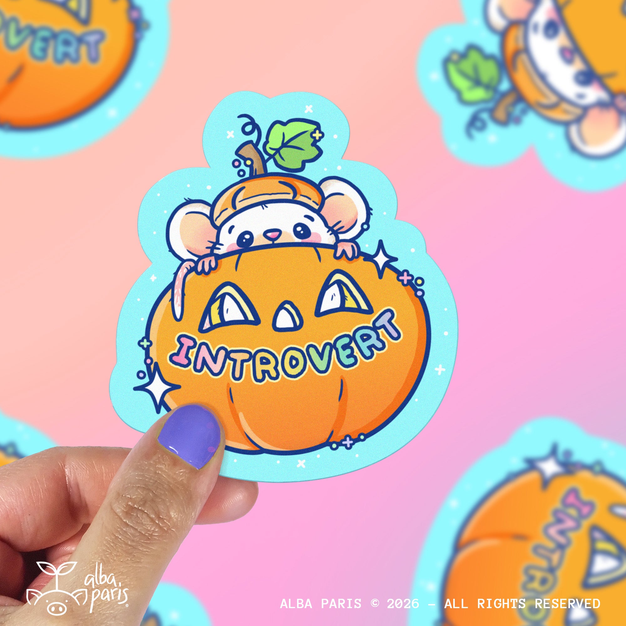 Introvert Mouse Sticker