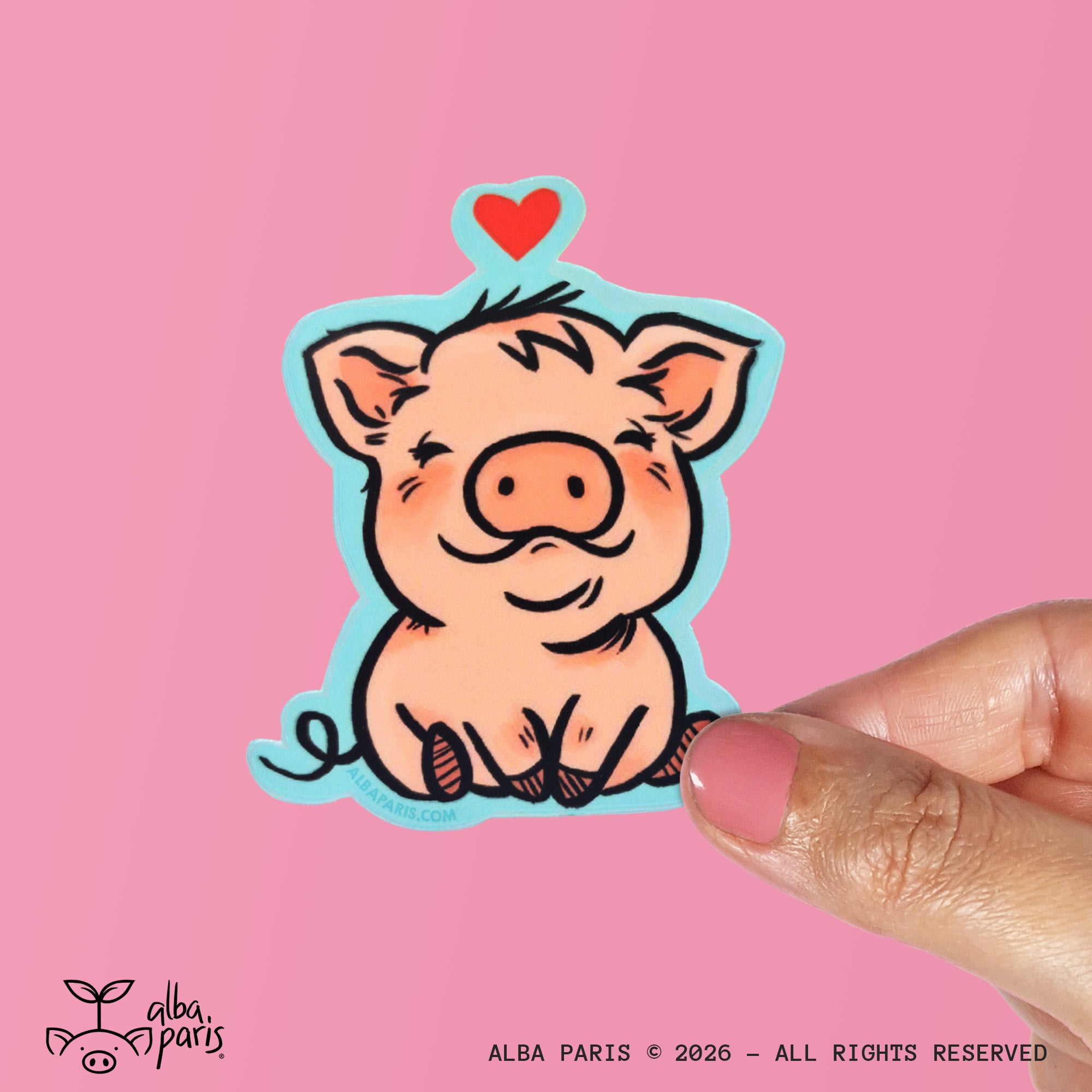 Love Pigs Sticker