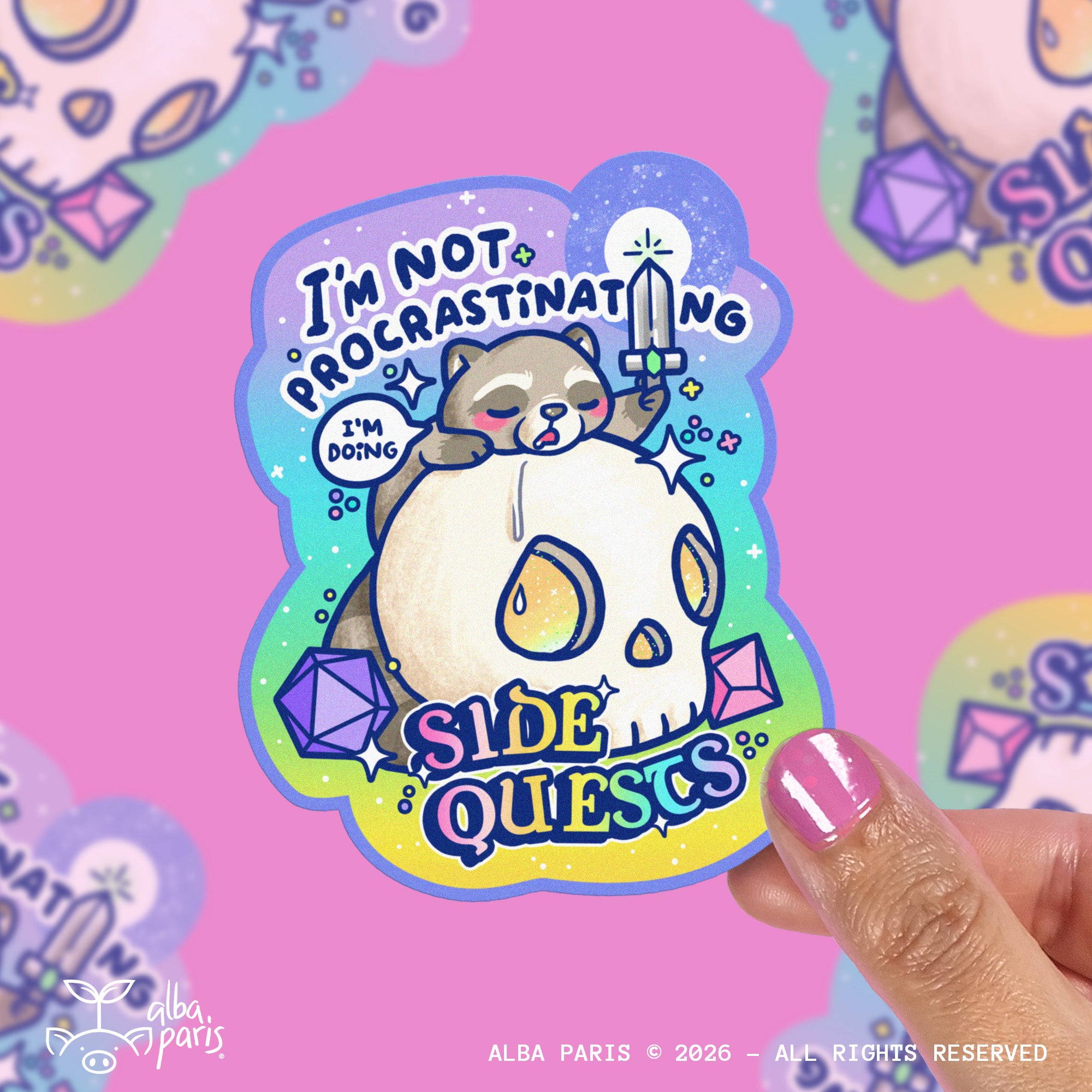 I'm Not Procrastinating Sticker