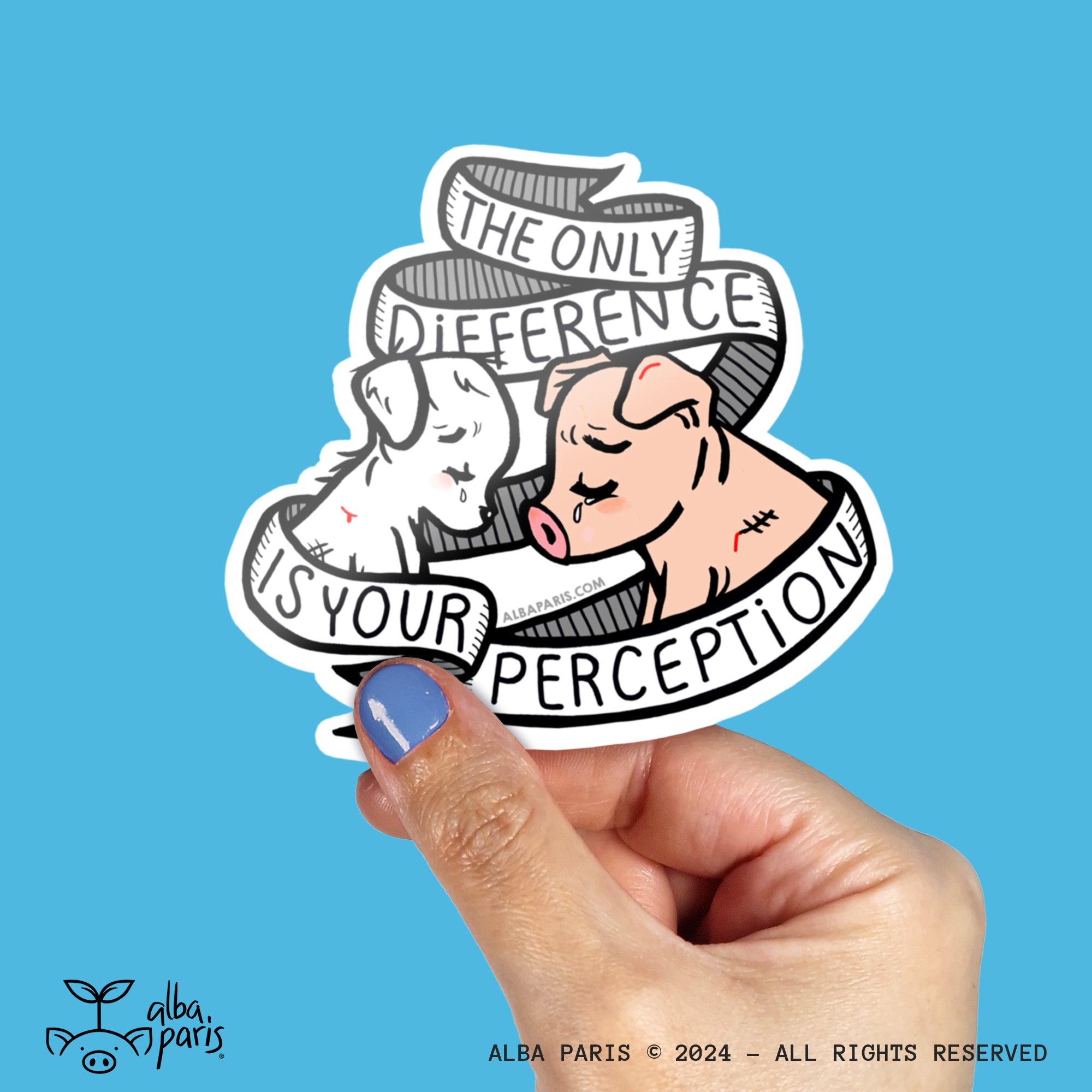The Only Difference is Your Perception Sticker