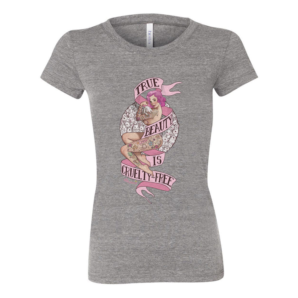 True Beauty Is Cruelty-Free Fitted Tee