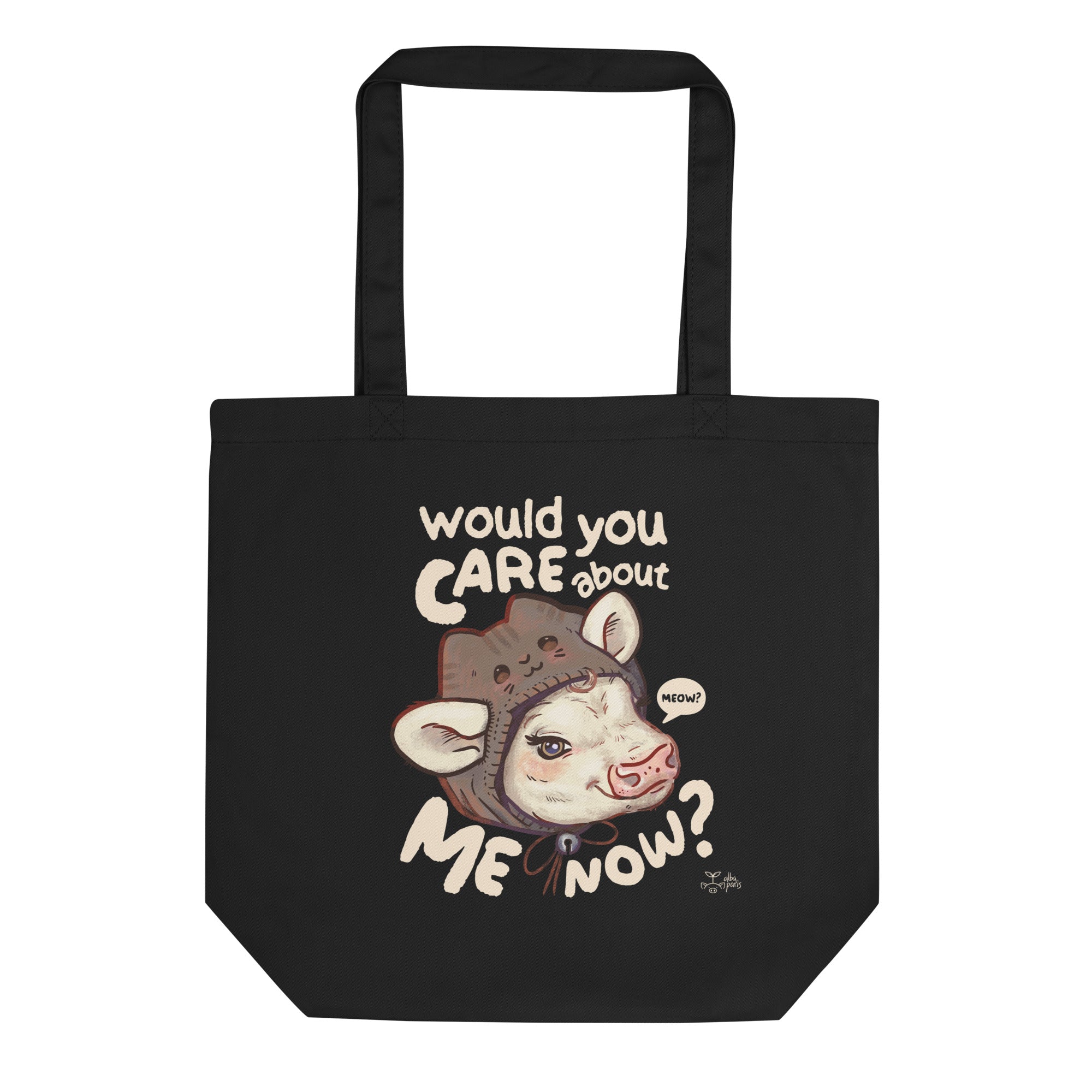 Would You Care About Me Now? Cow Organic Shopping Bag