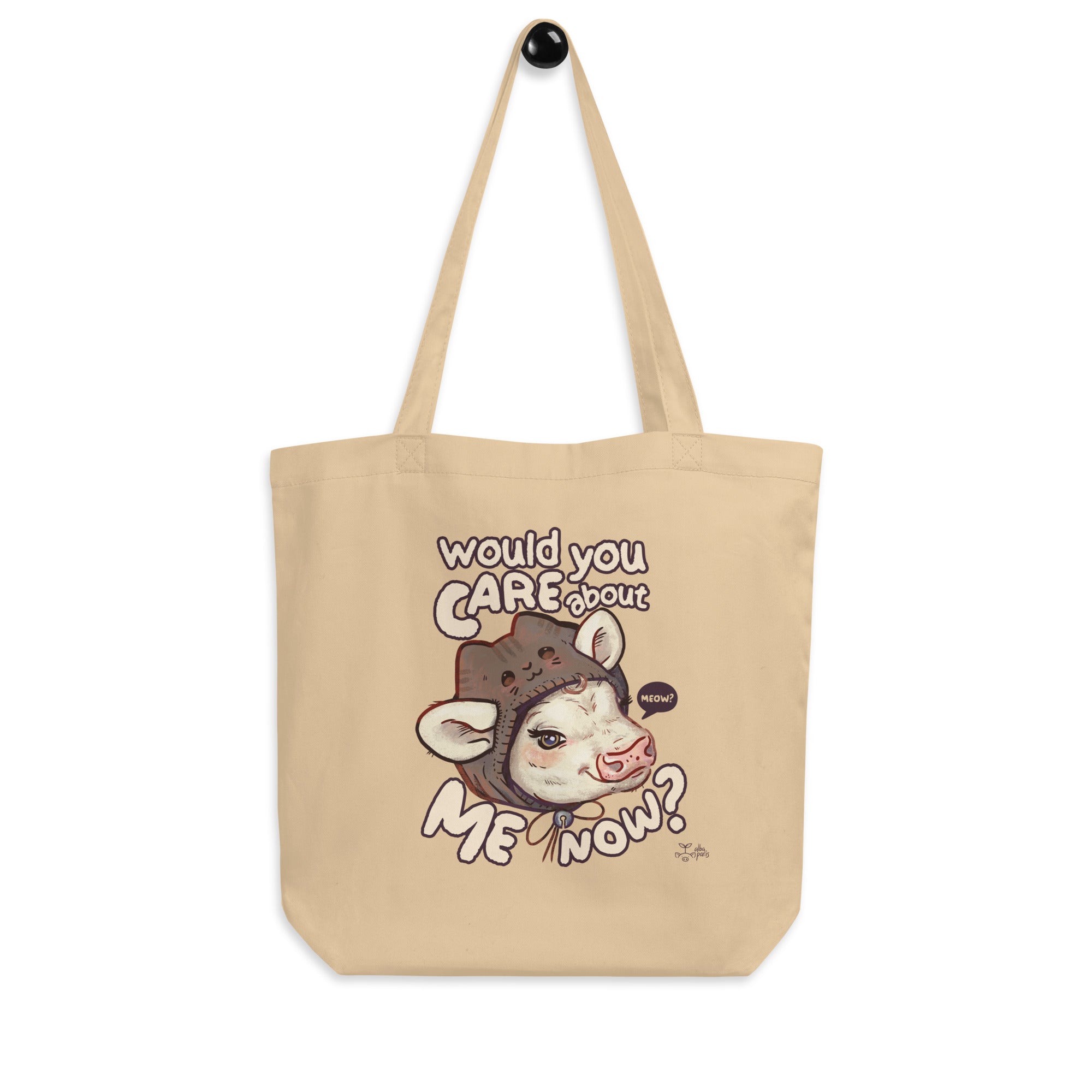 Would You Care About Me Now? Cow Organic Shopping Bag