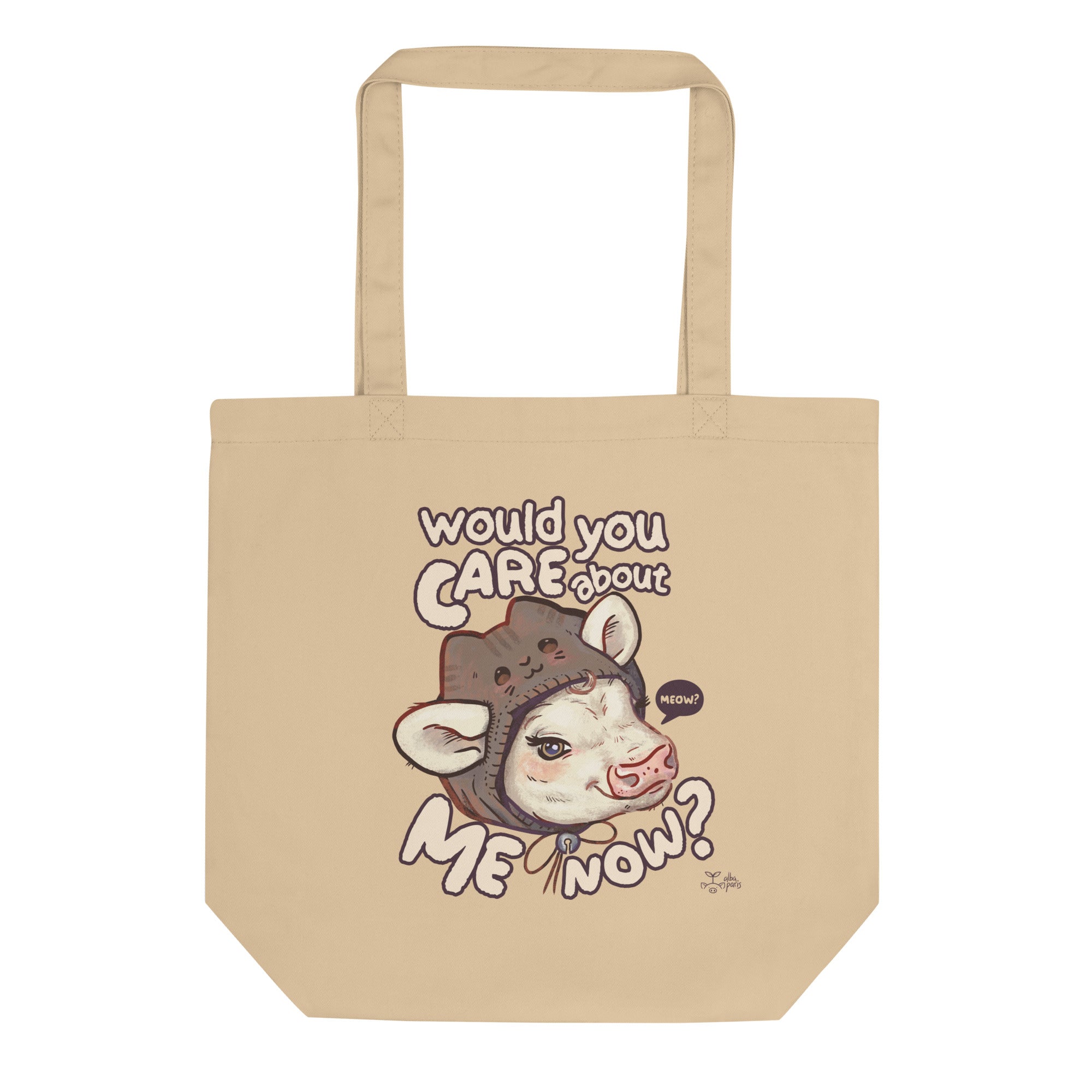 Would You Care About Me Now? Cow Organic Shopping Bag