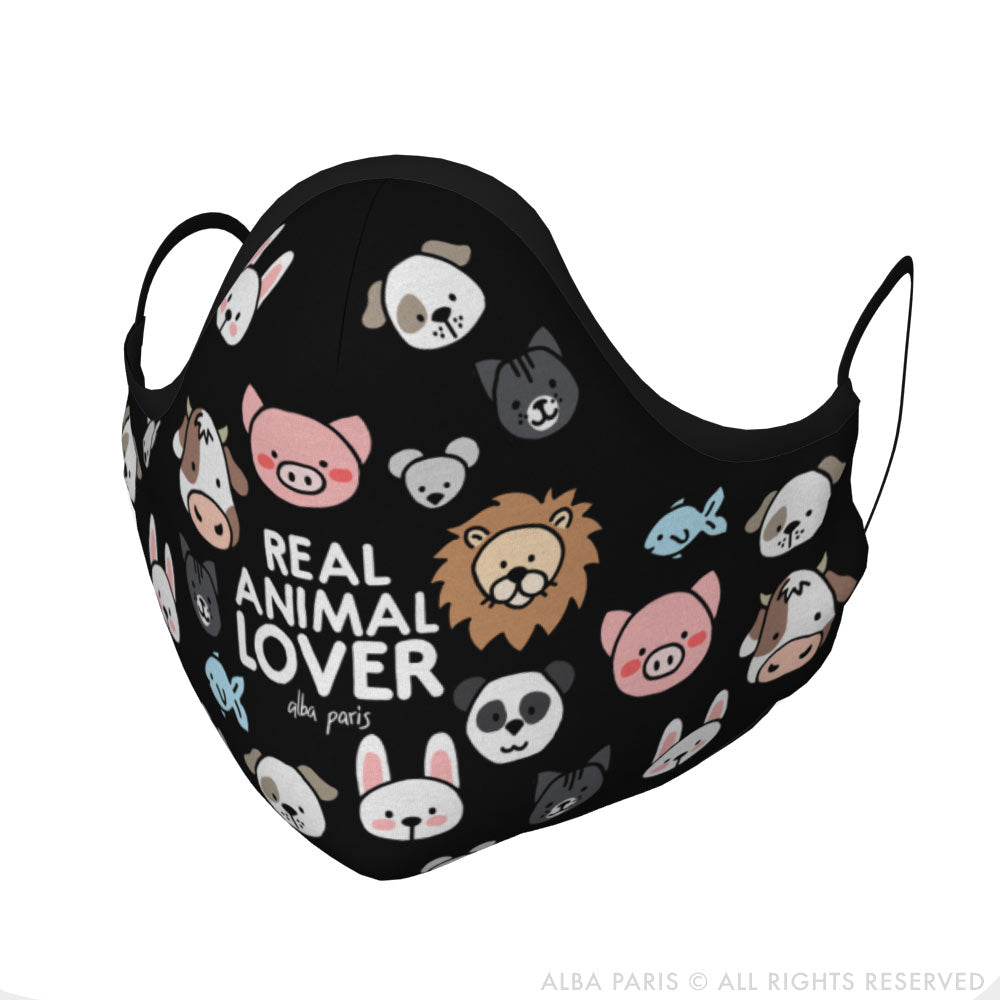 Real Animal Lover Face Covering With Filter Pocket