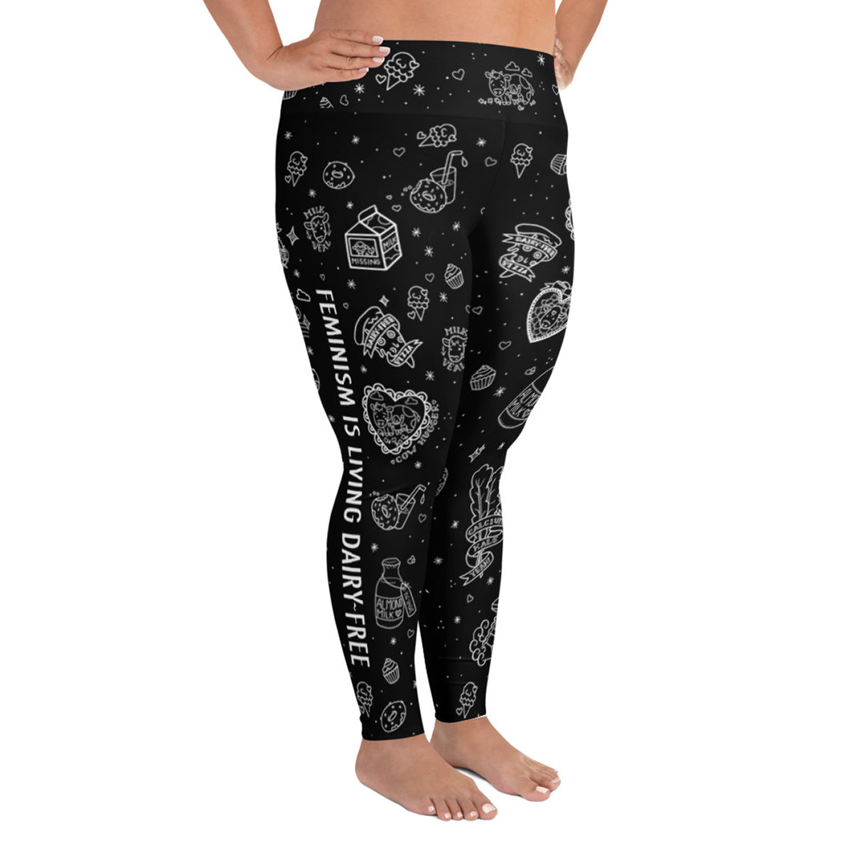 Feminism is Living Dairy-Free Women's Leggings