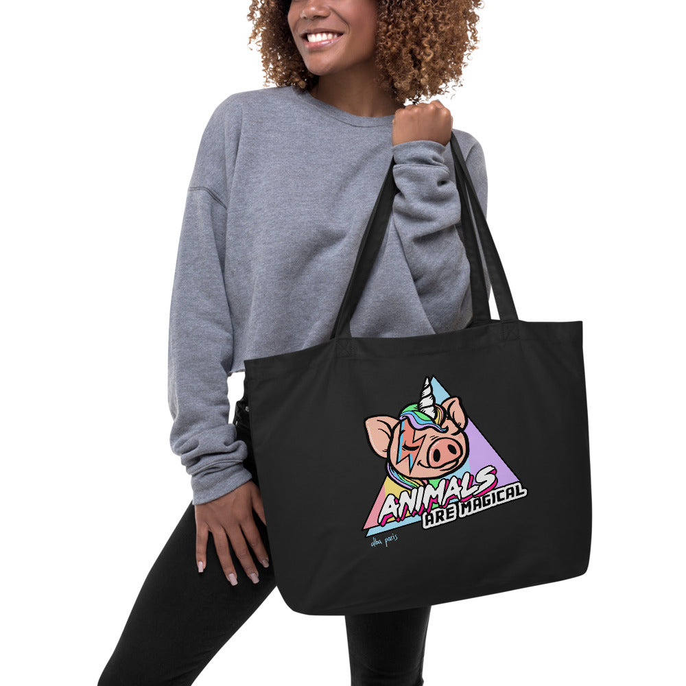 Animals Are Magical Organic Shopping Bag