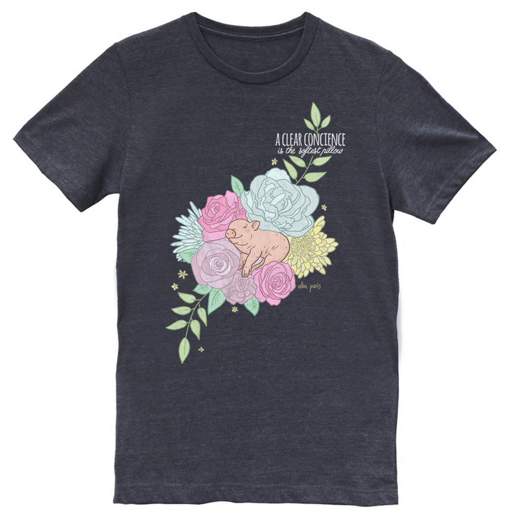 A Clear Conscience (Pig) Unisex Tee