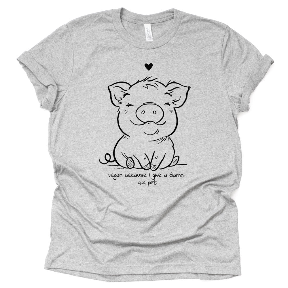 Vegan Because I Give A Damn Unisex Tee