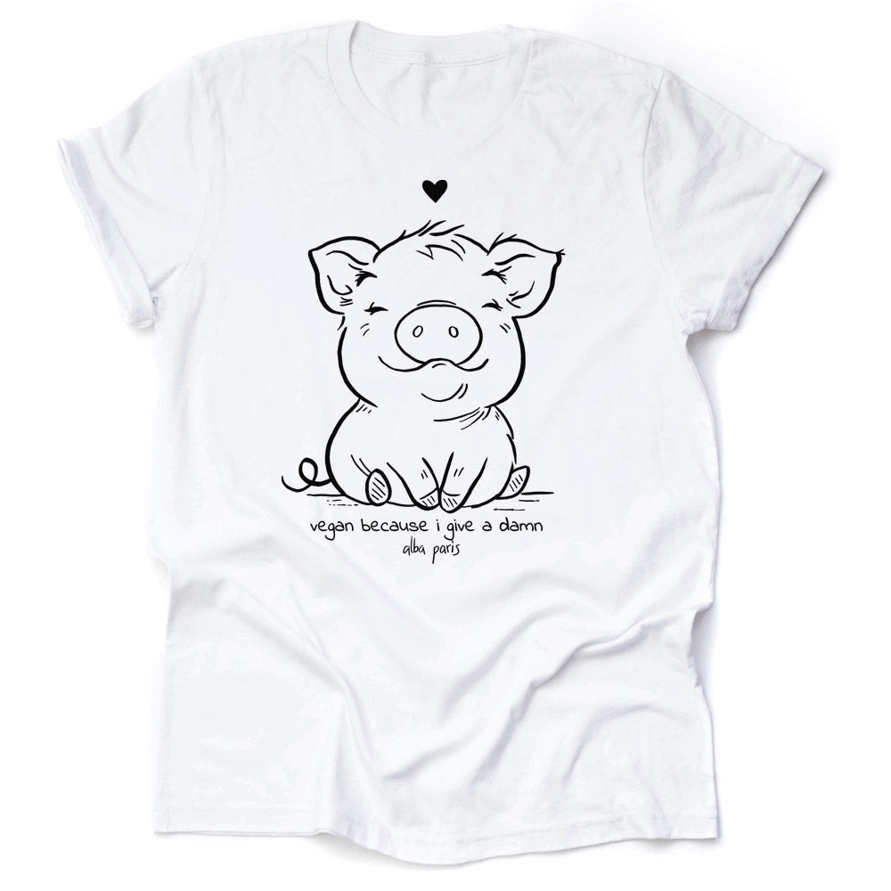 Vegan Because I Give A Damn Unisex Tee