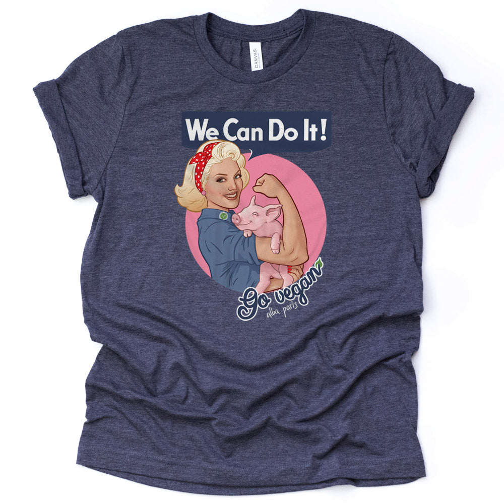 We Can Do It! Go Vegan Unisex Tee
