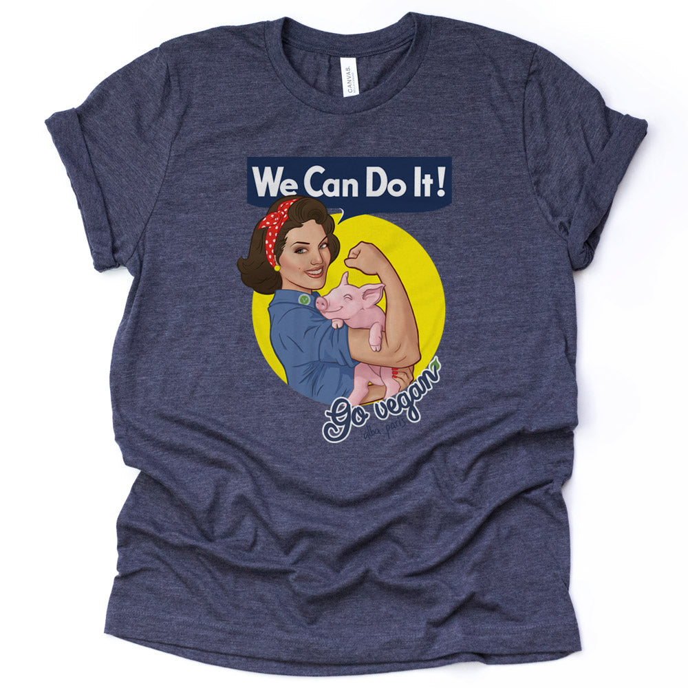 We Can Do It! Go Vegan Unisex Tee