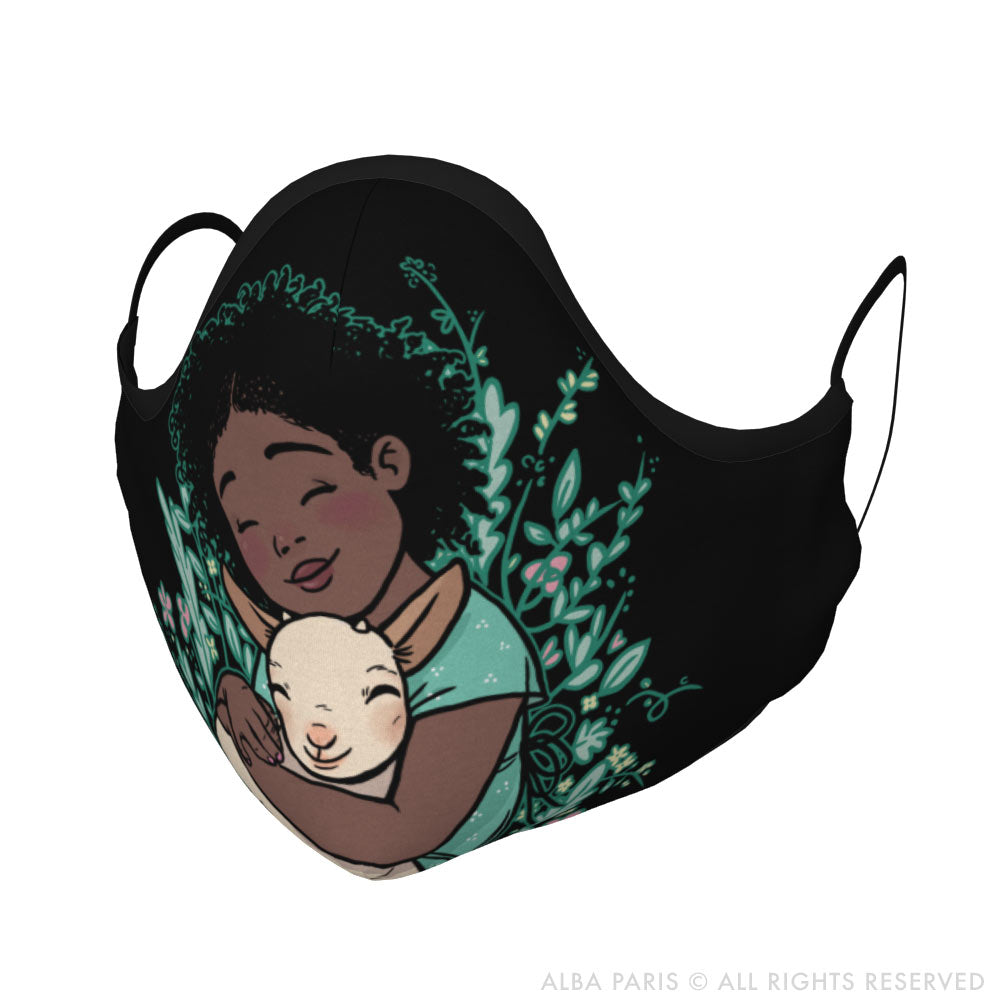 Love All Beings Face Covering With Filter Pocket