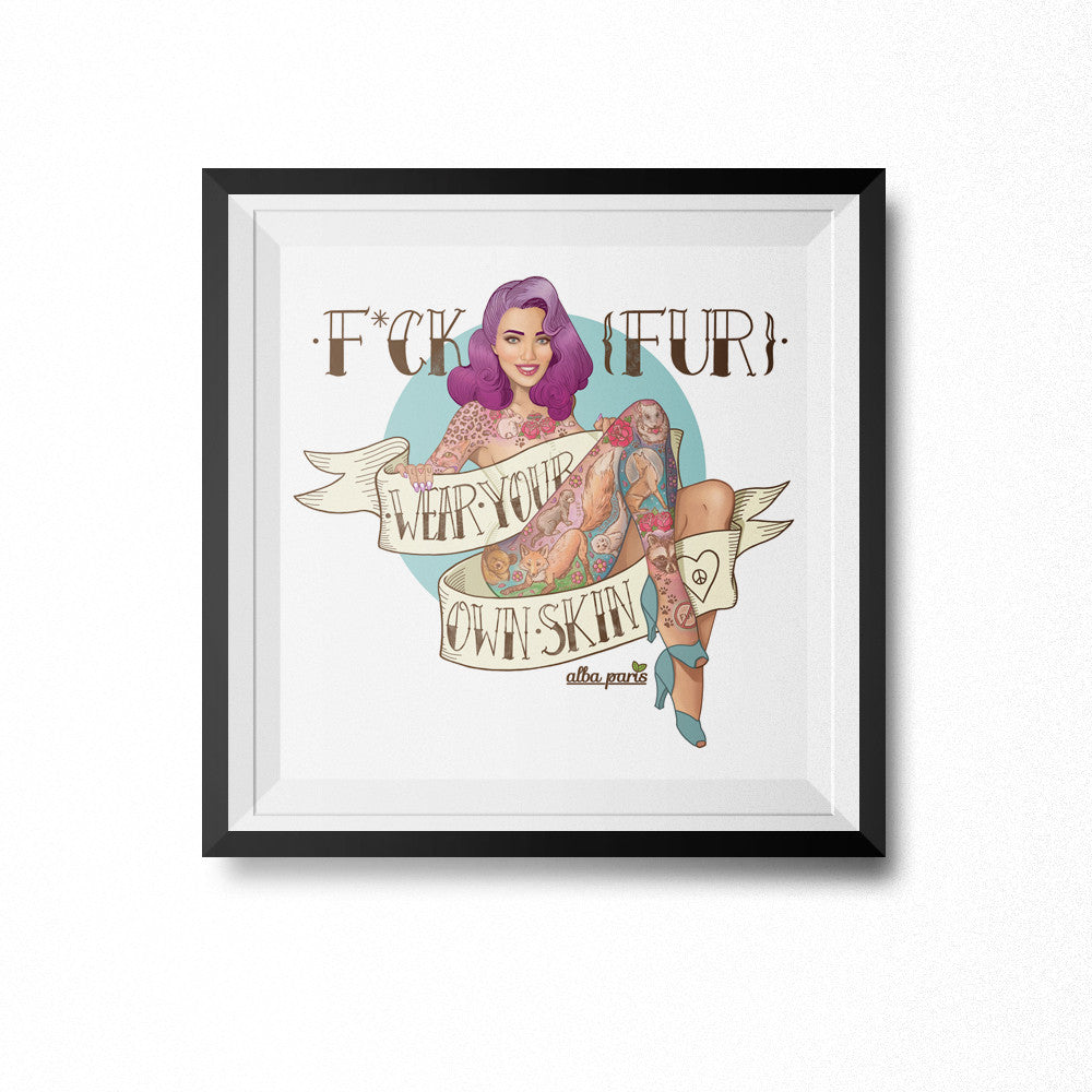 F*ck Fur Art Print