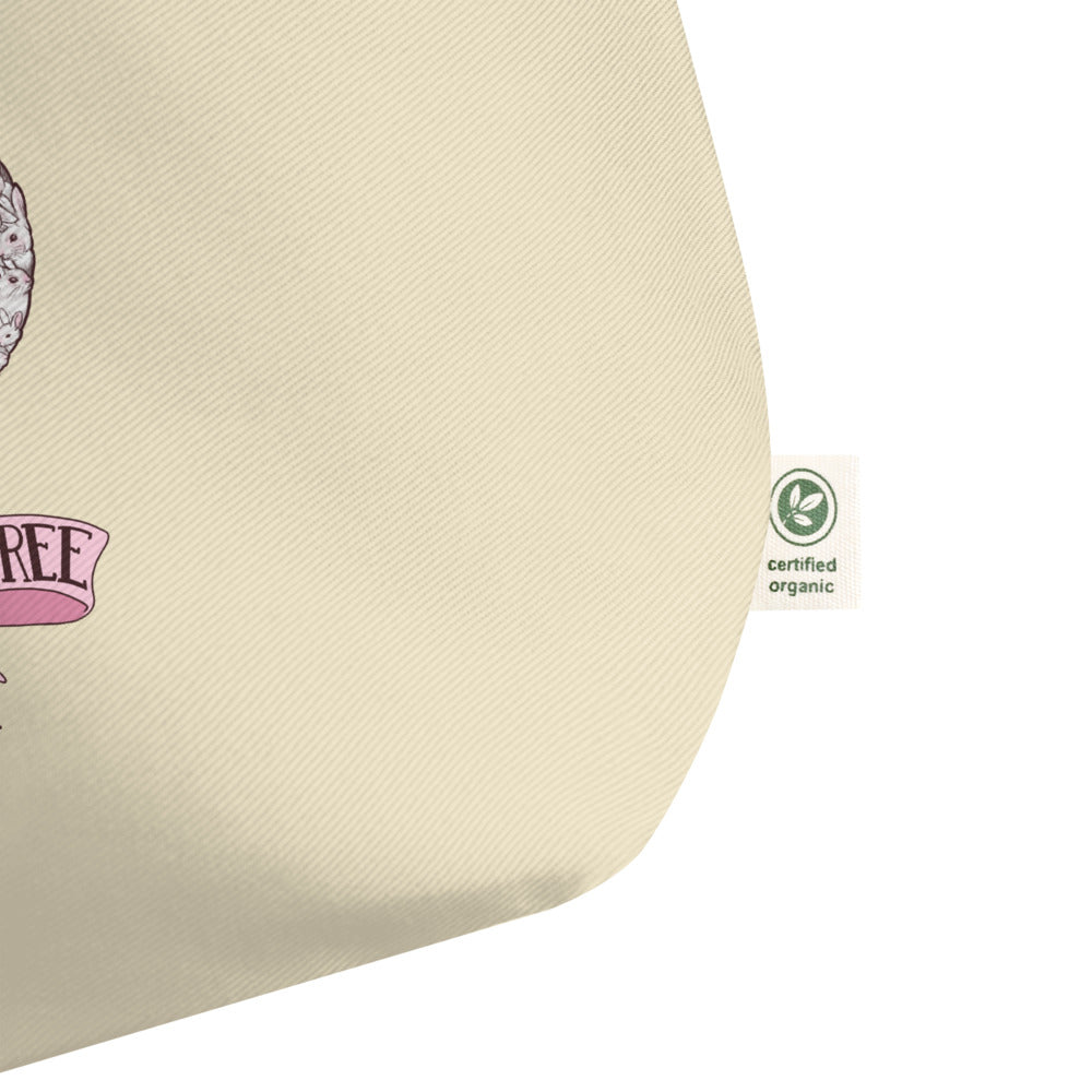 True Beauty is Cruelty-Free Organic Shopping Bag