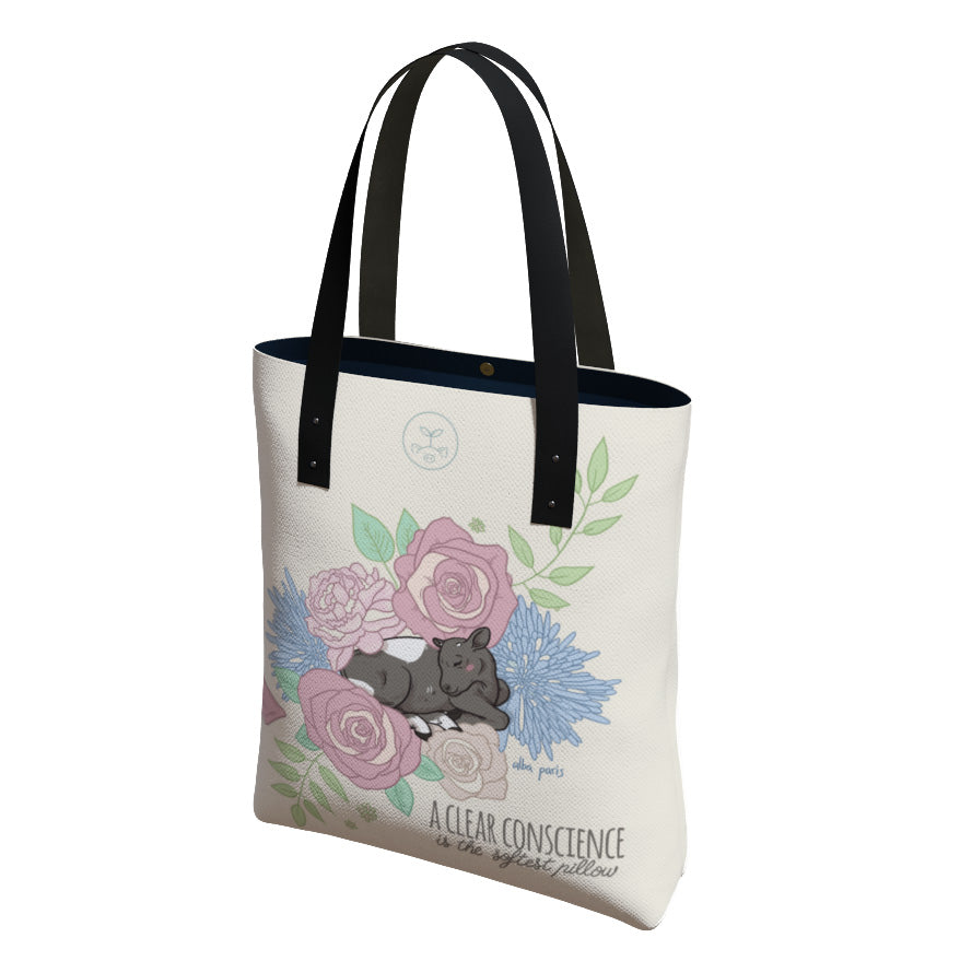 A Clear Conscience (Cow) Premium Tote Bag