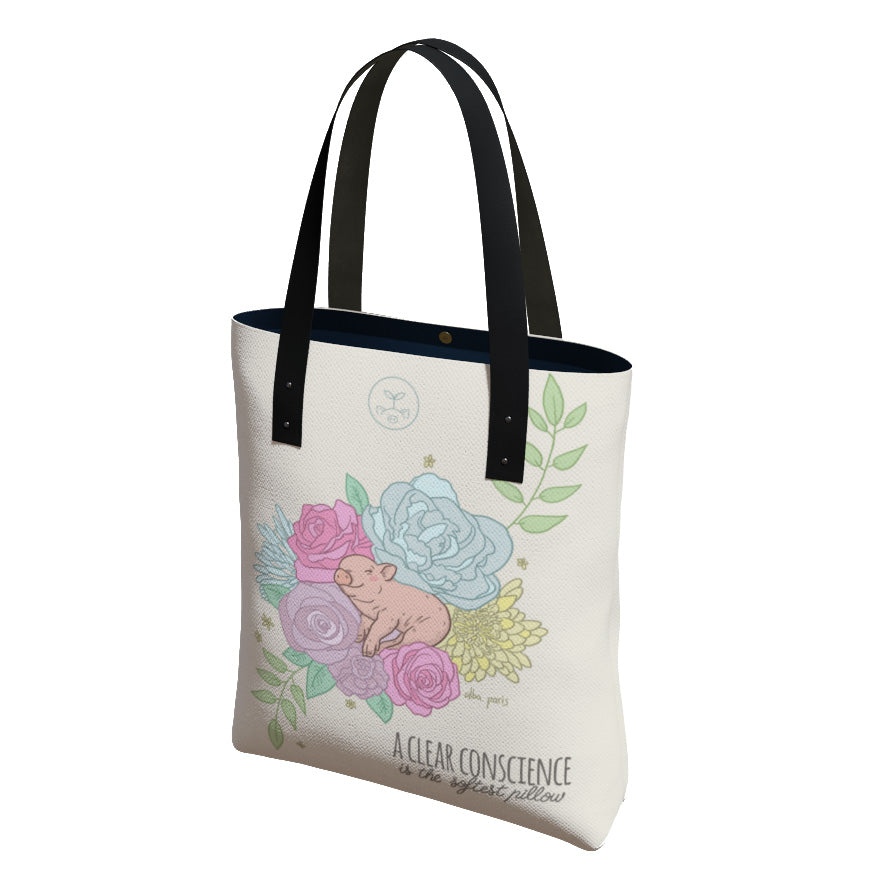 A Clear Conscience (Pig) Premium Tote Bag