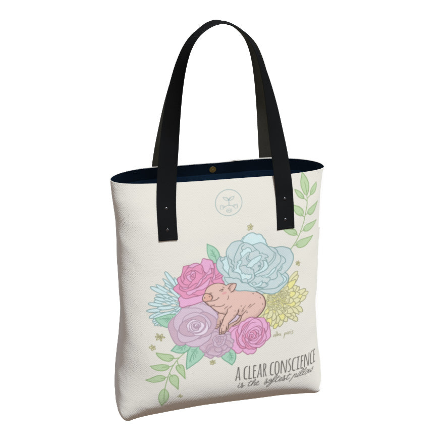 A Clear Conscience (Pig) Premium Tote Bag