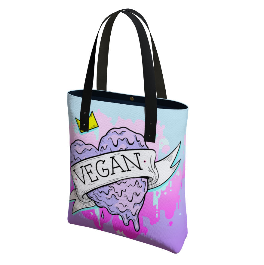 Vegan Heart Premium Tote Bag