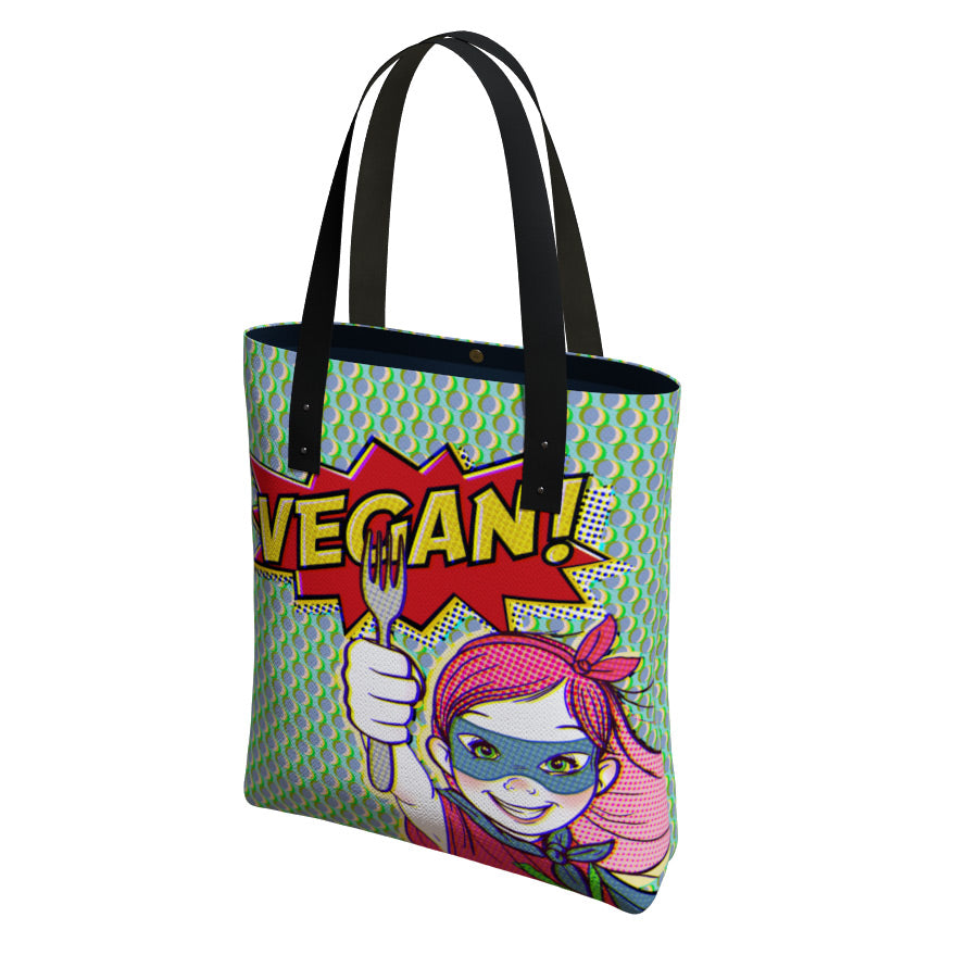 Vegan Superhero Premium Tote Bag
