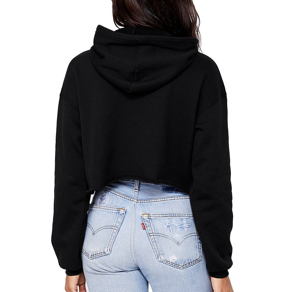 Vegan means Love Crop Hoodie