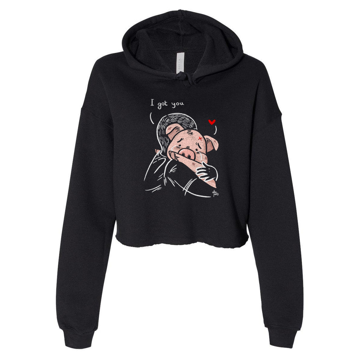 I got you Crop Hoodie