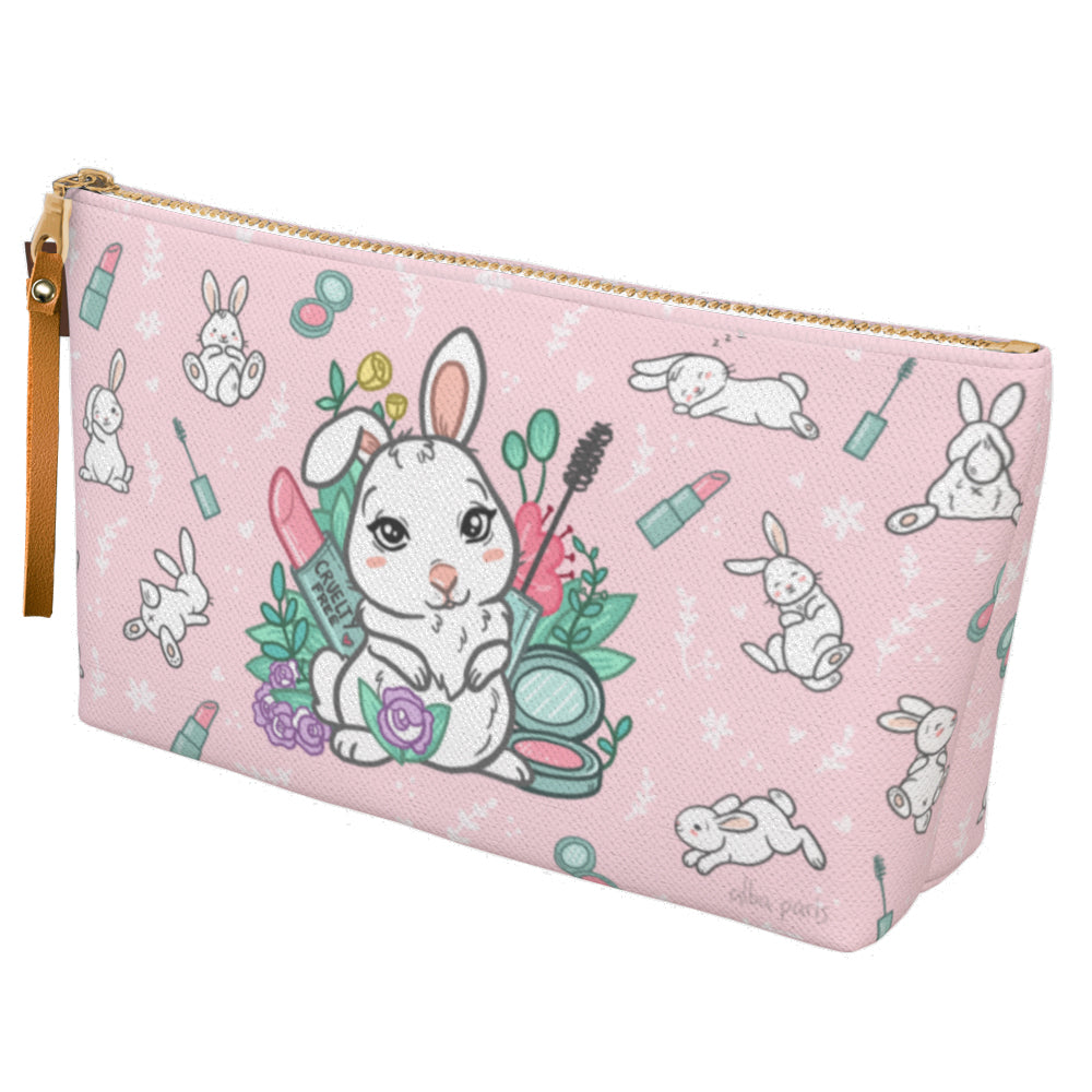 Cruelty-free Bunny Large Cosmetic Bag