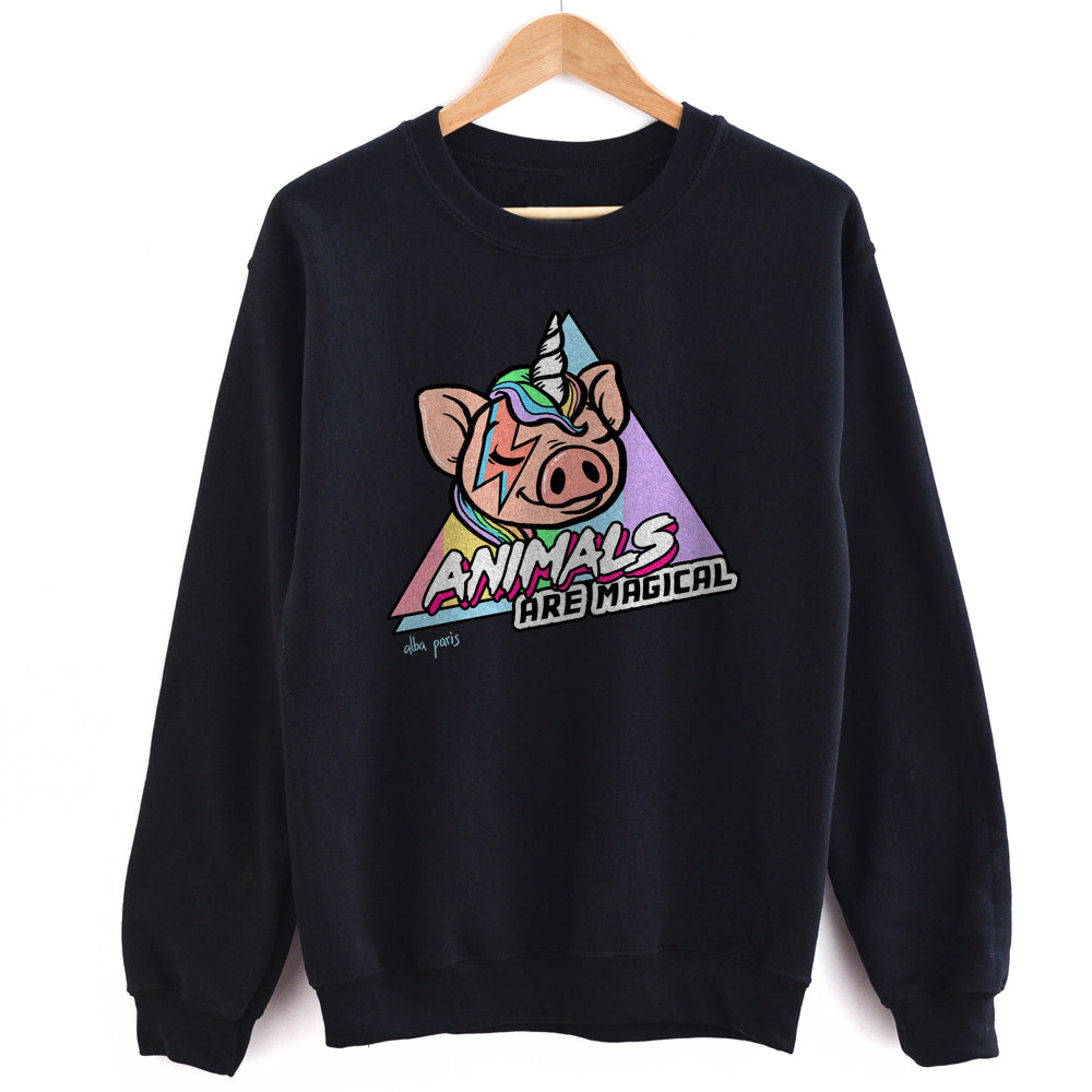 Animals Are Magical Crewneck Unisex Sweatshirt