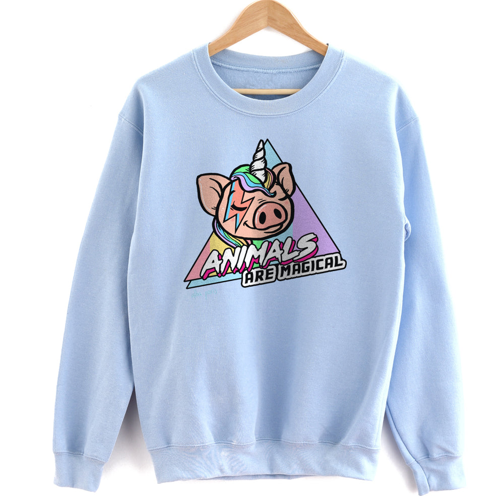 Animals Are Magical Crewneck Unisex Sweatshirt