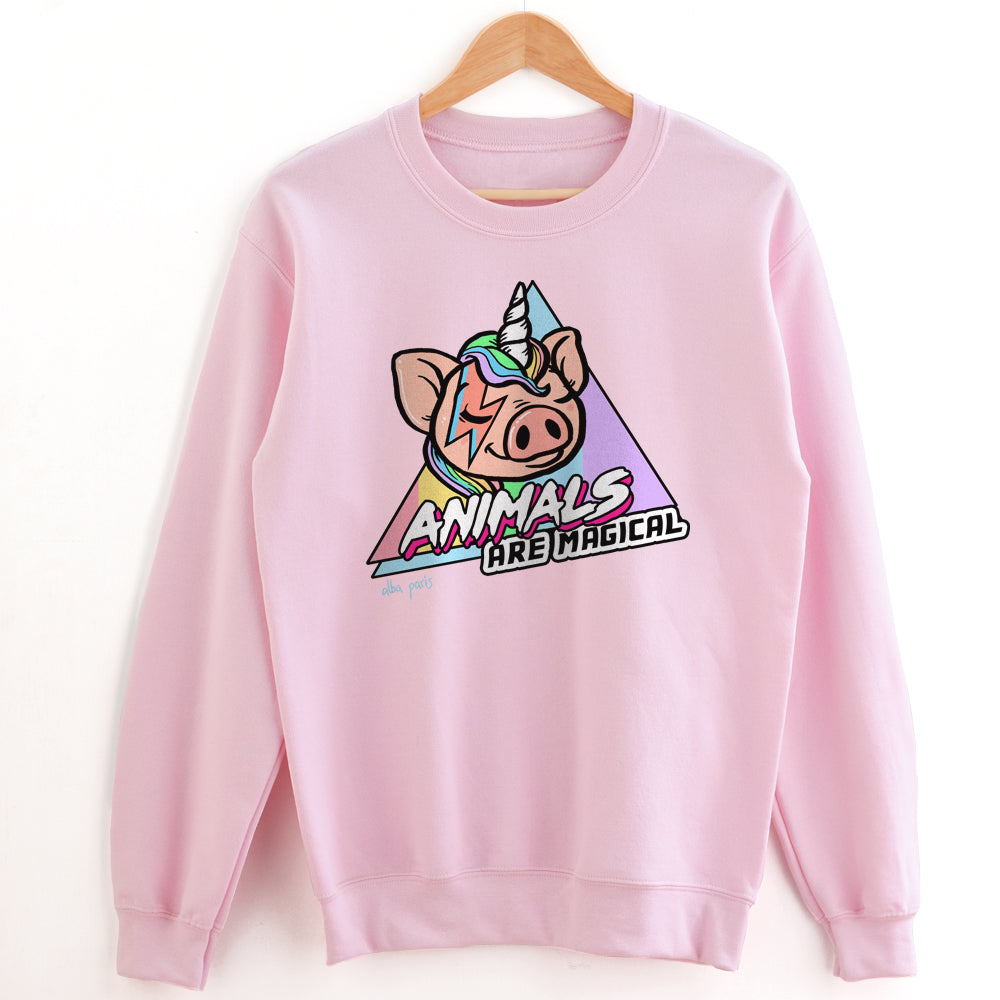 Animals Are Magical Crewneck Unisex Sweatshirt