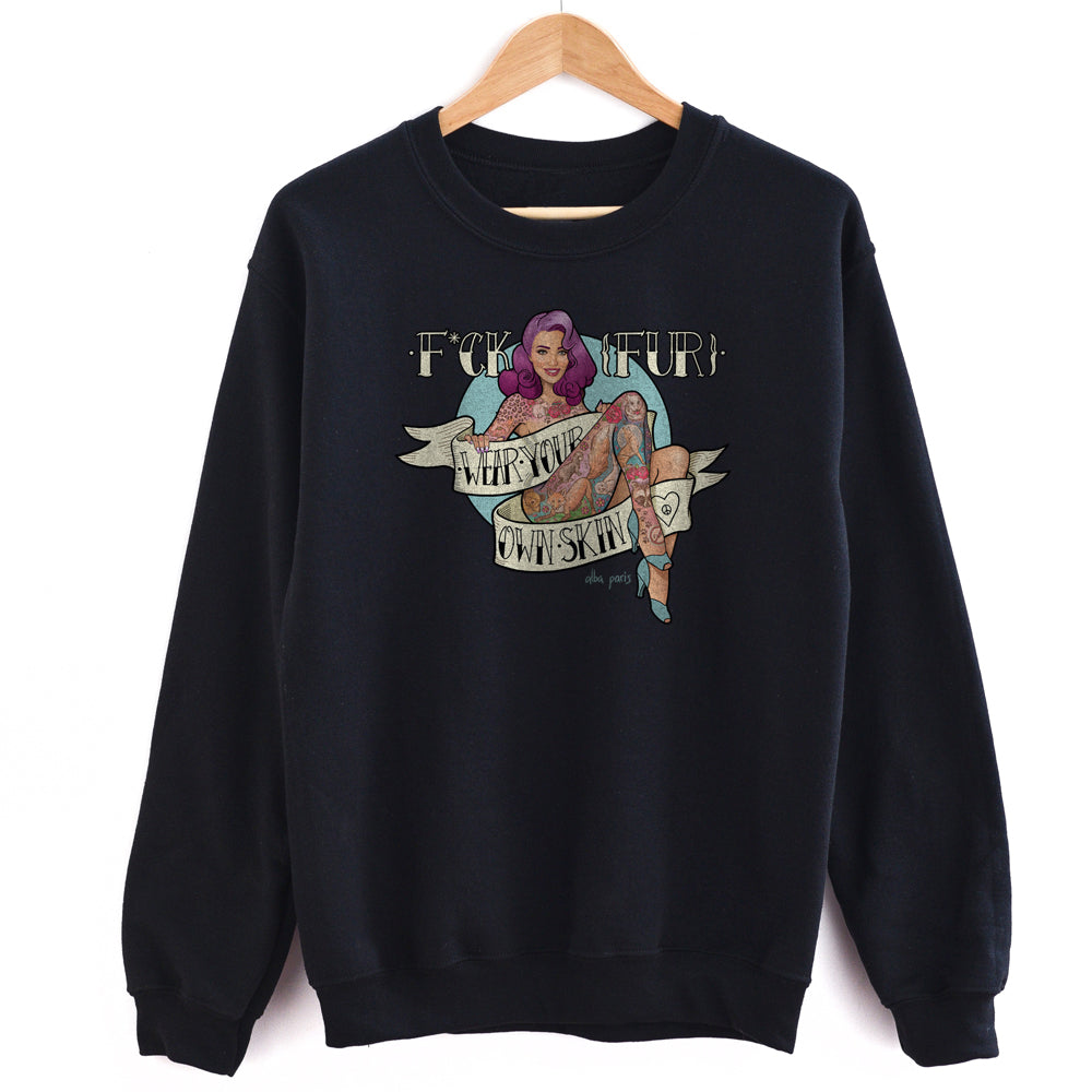 F*ck Fur Unisex Crewneck Sweatshirt