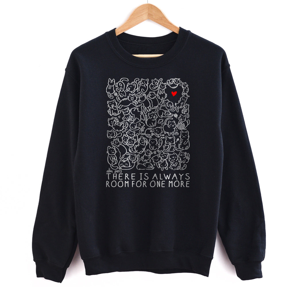 Room For One More (Cats) Unisex Sweatshirt