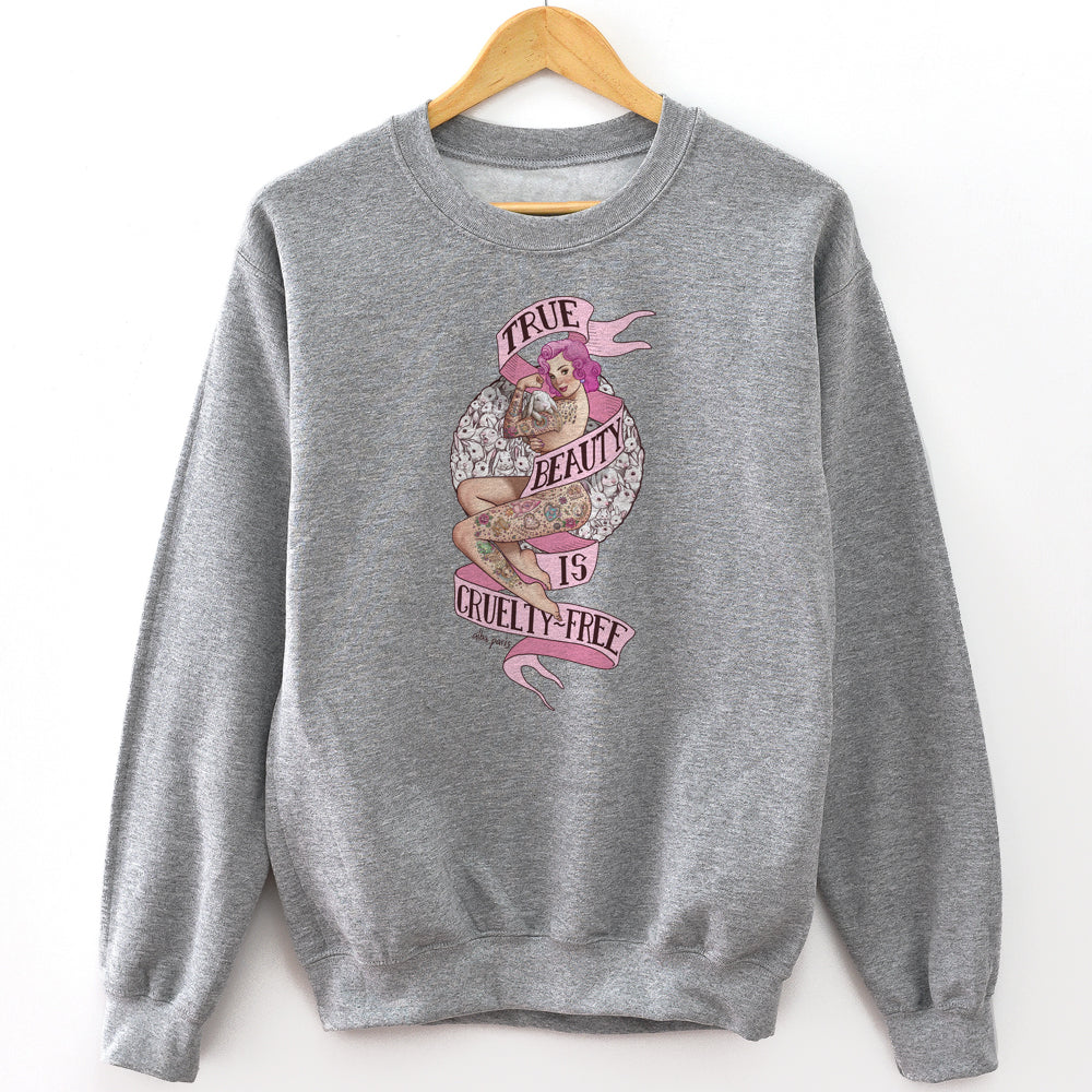 True Beauty Is Cruelty-Free Unisex Sweatshirt