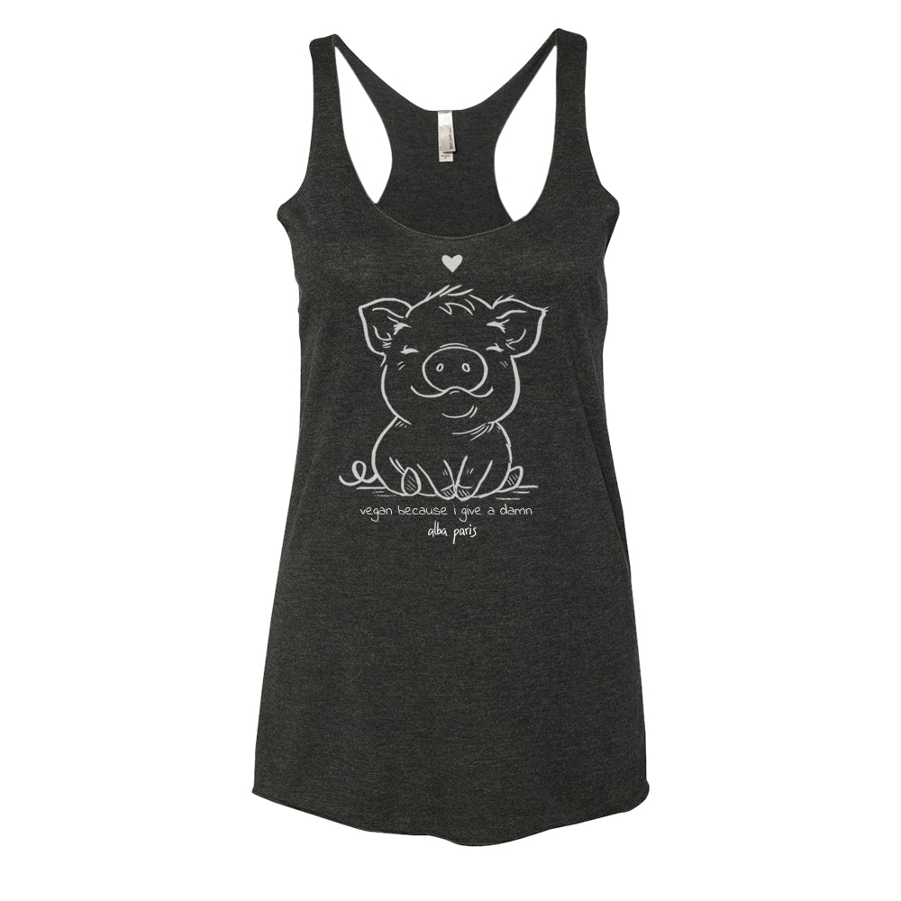 Vegan Because I Give A Damn Tank Top