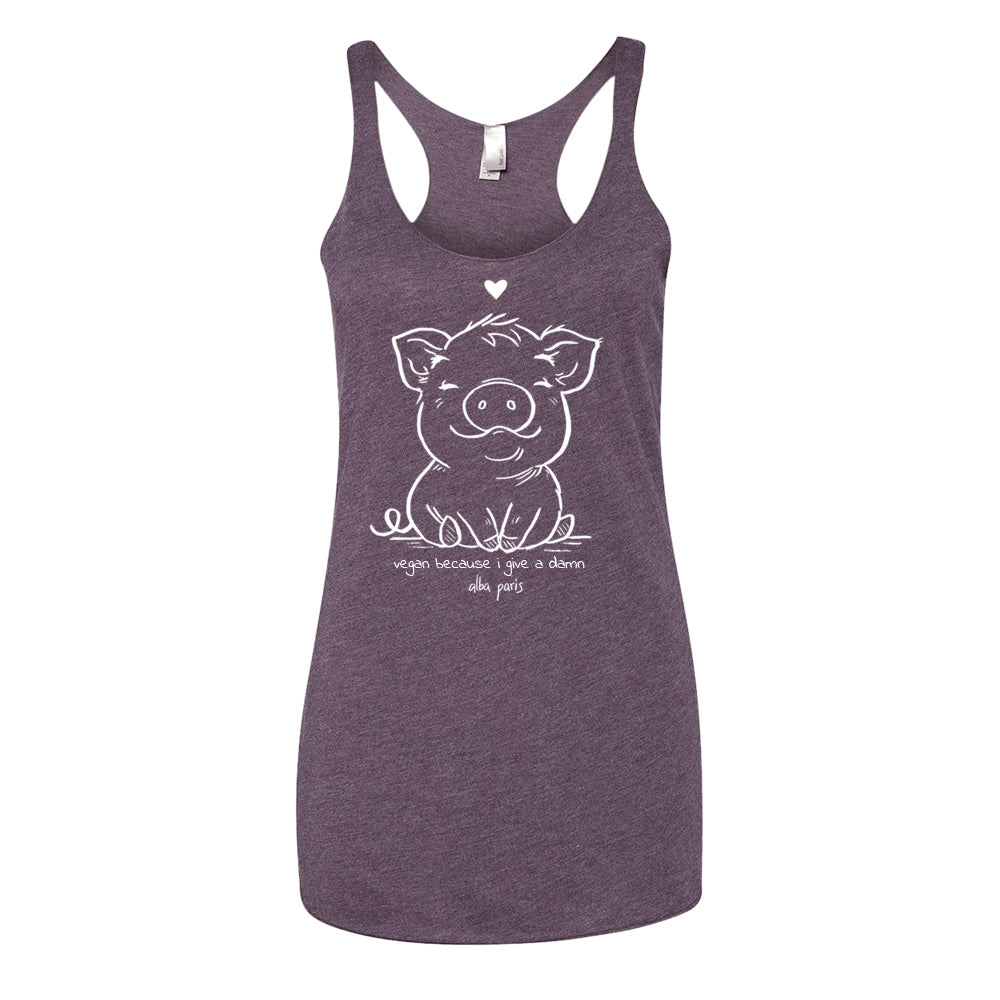 Vegan Because I Give A Damn Tank Top