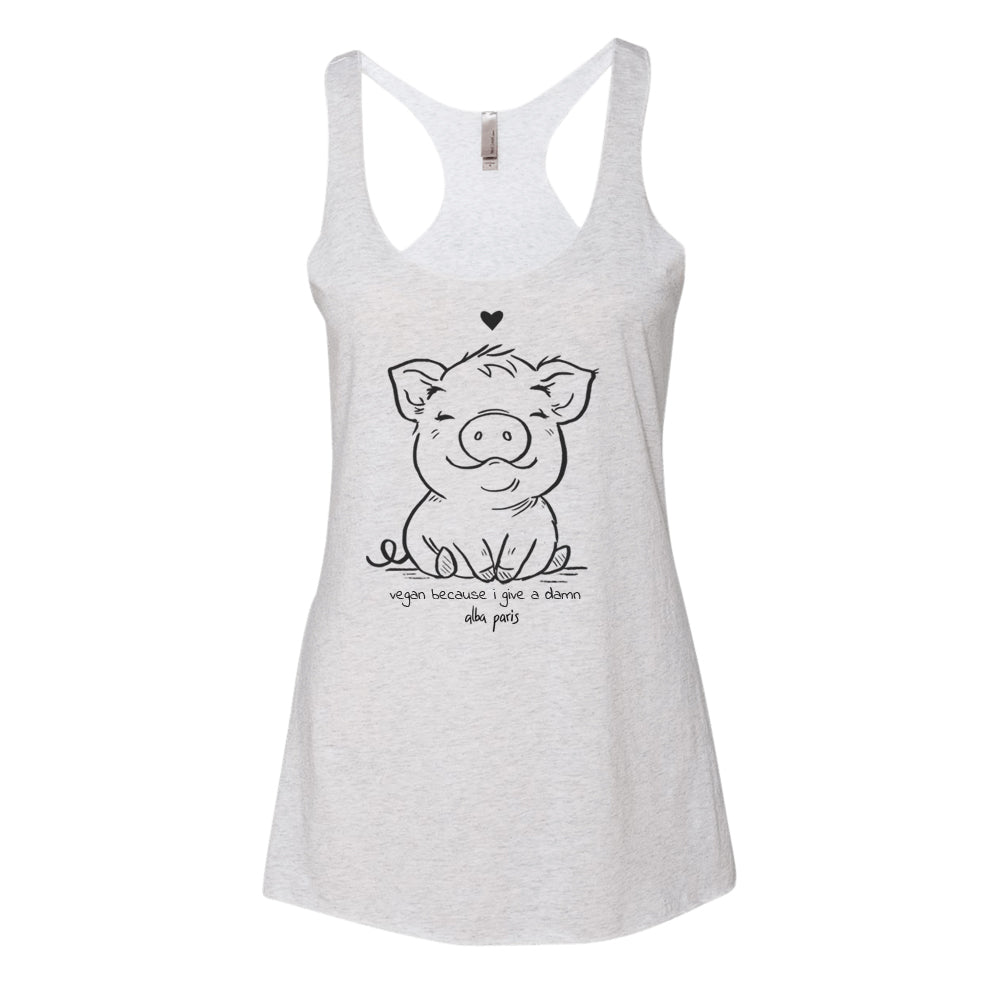 Vegan Because I Give A Damn Tank Top