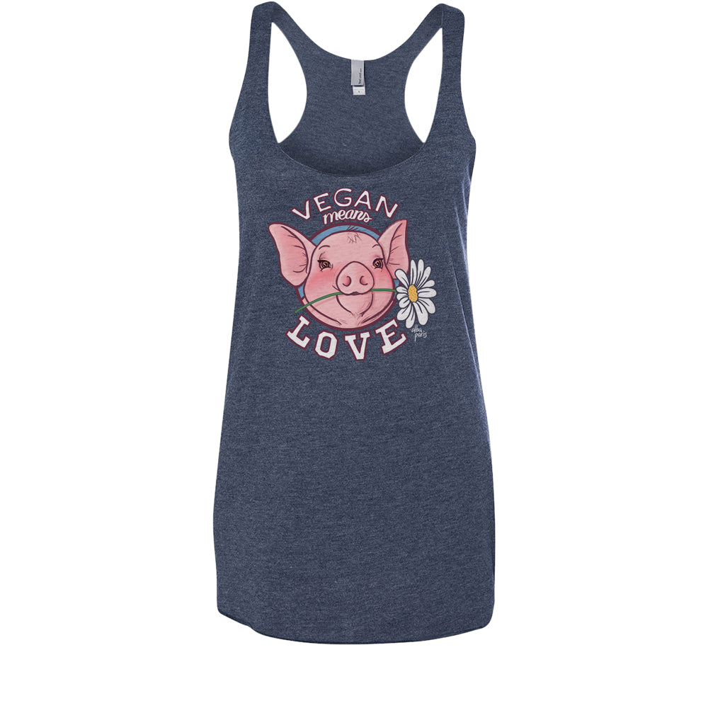 Vegan Means Love Tank Top