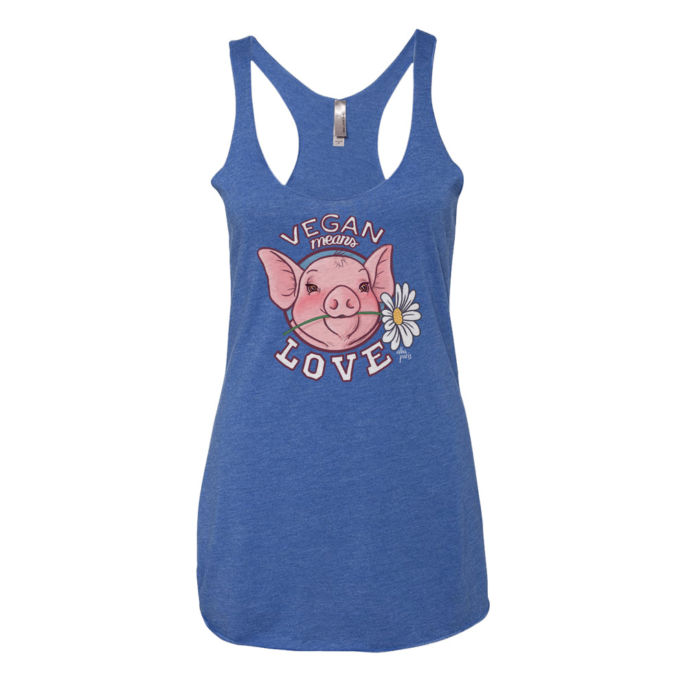 Vegan Means Love Tank Top