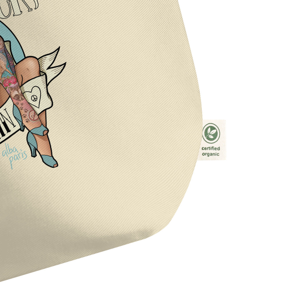 F*ck Fur Organic Shopping Bag