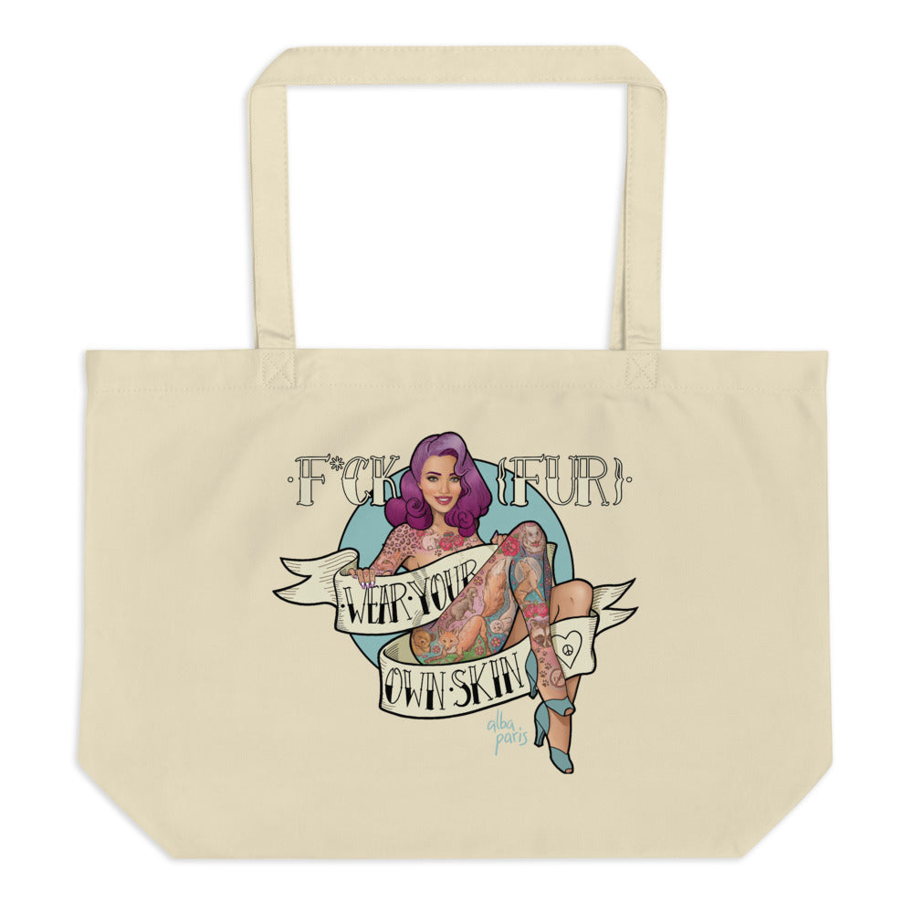 F*ck Fur Organic Shopping Bag