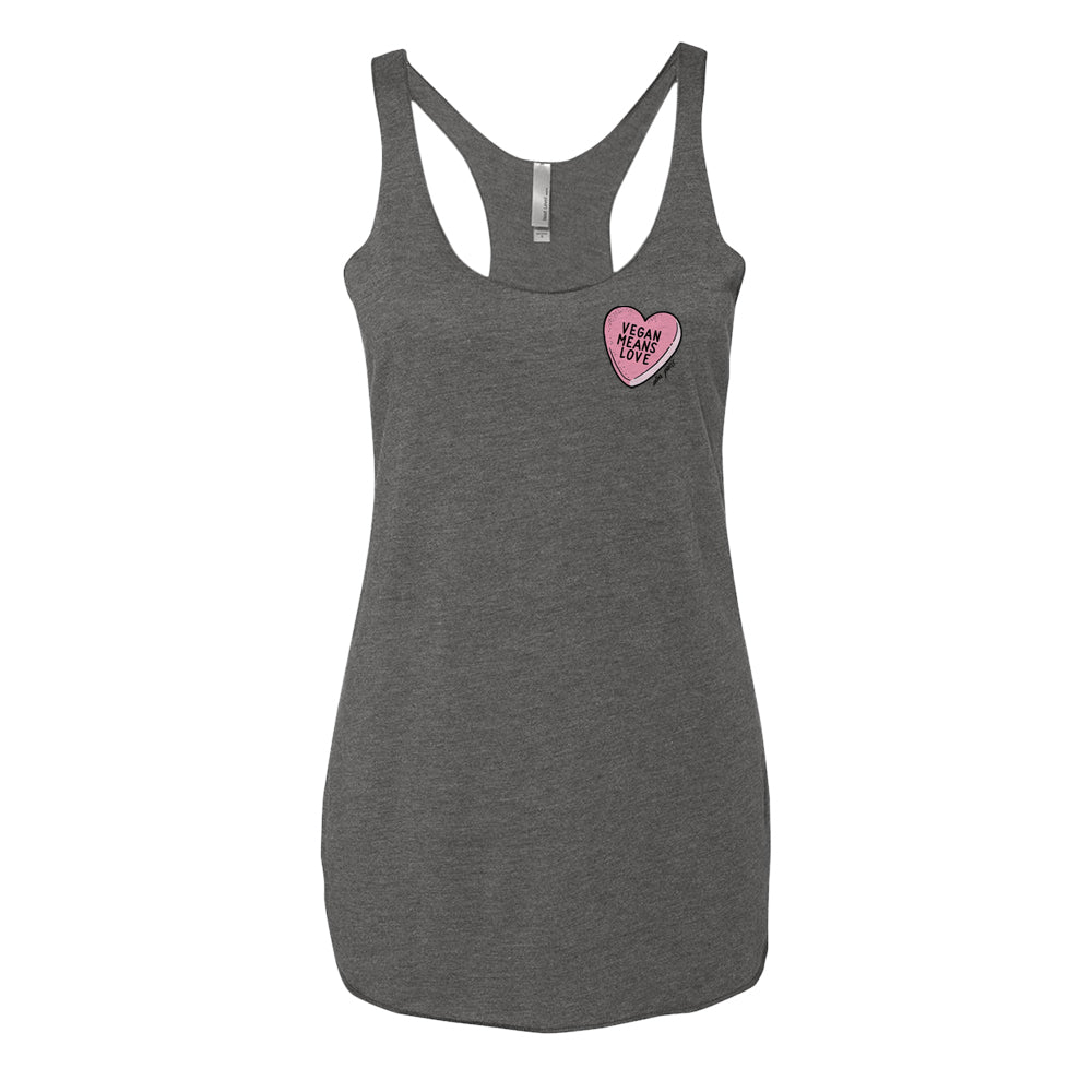 Vegan Means Love (Candy) Tank Top