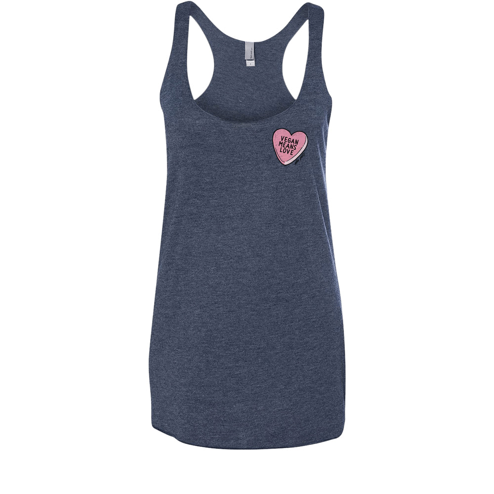 Vegan Means Love (Candy) Tank Top
