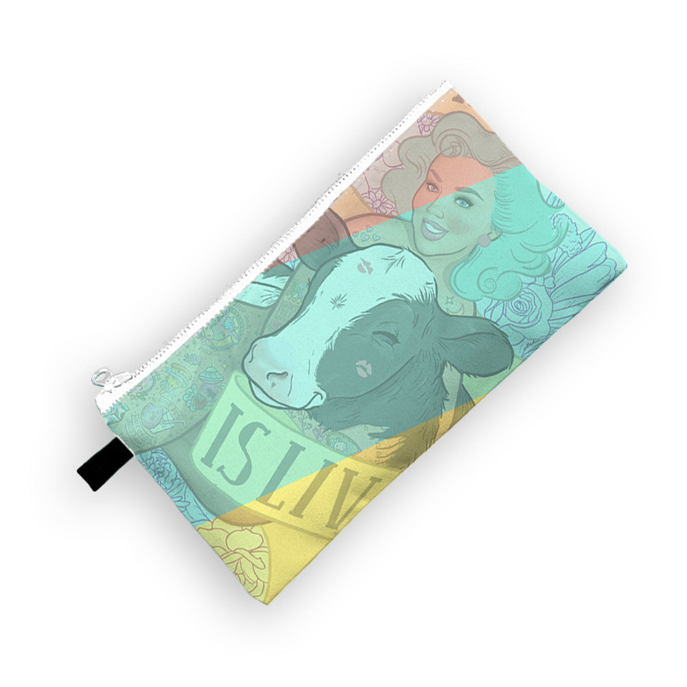 Feminism is Living Dairy-Free Cosmetic Bag