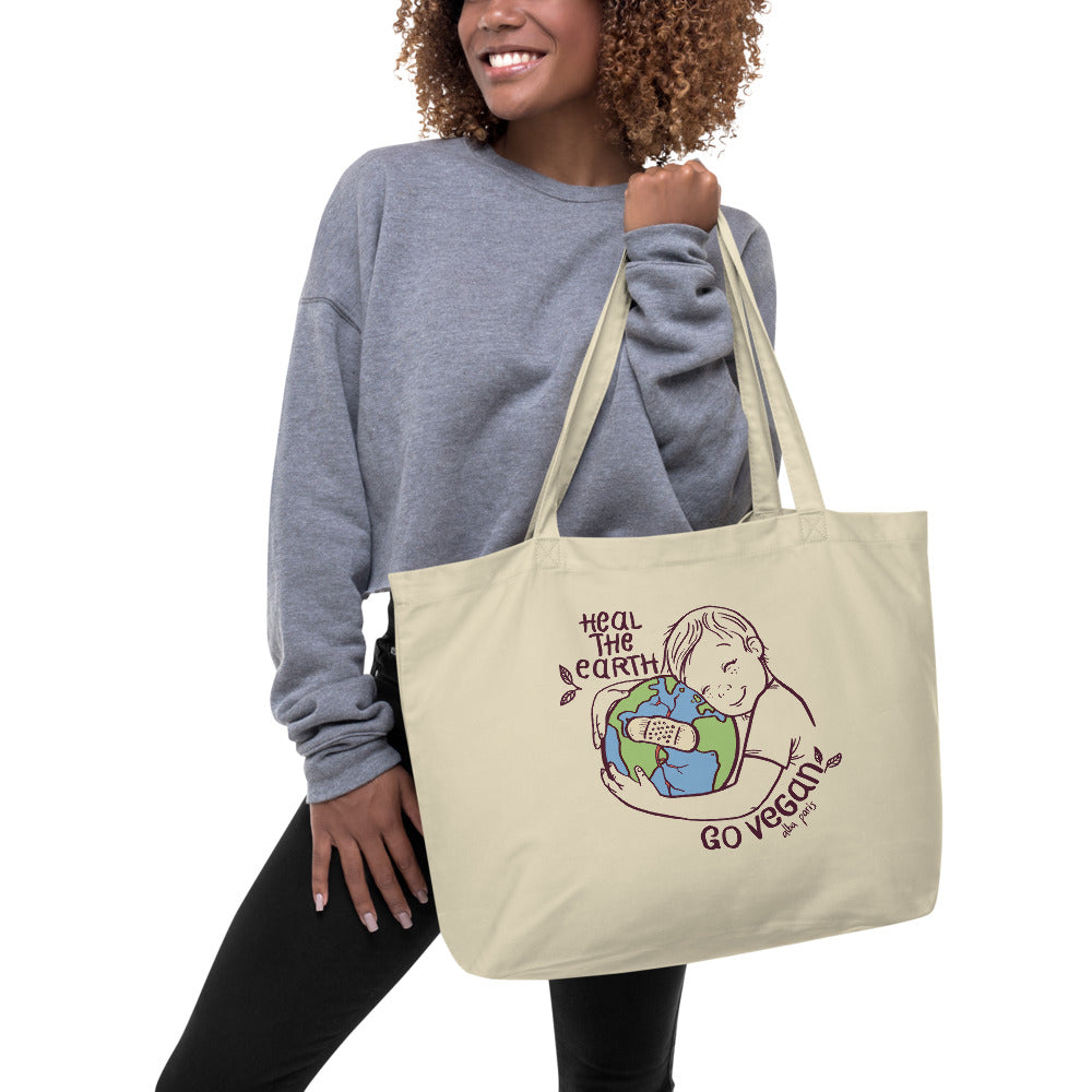 Heal the Earth Organic Shopping Bag