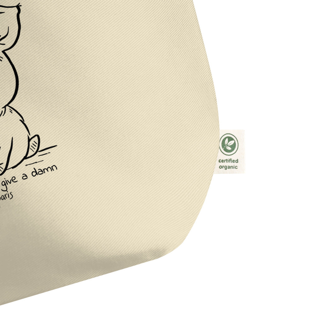 Vegan Because I Give a Damn Organic Shopping Bag