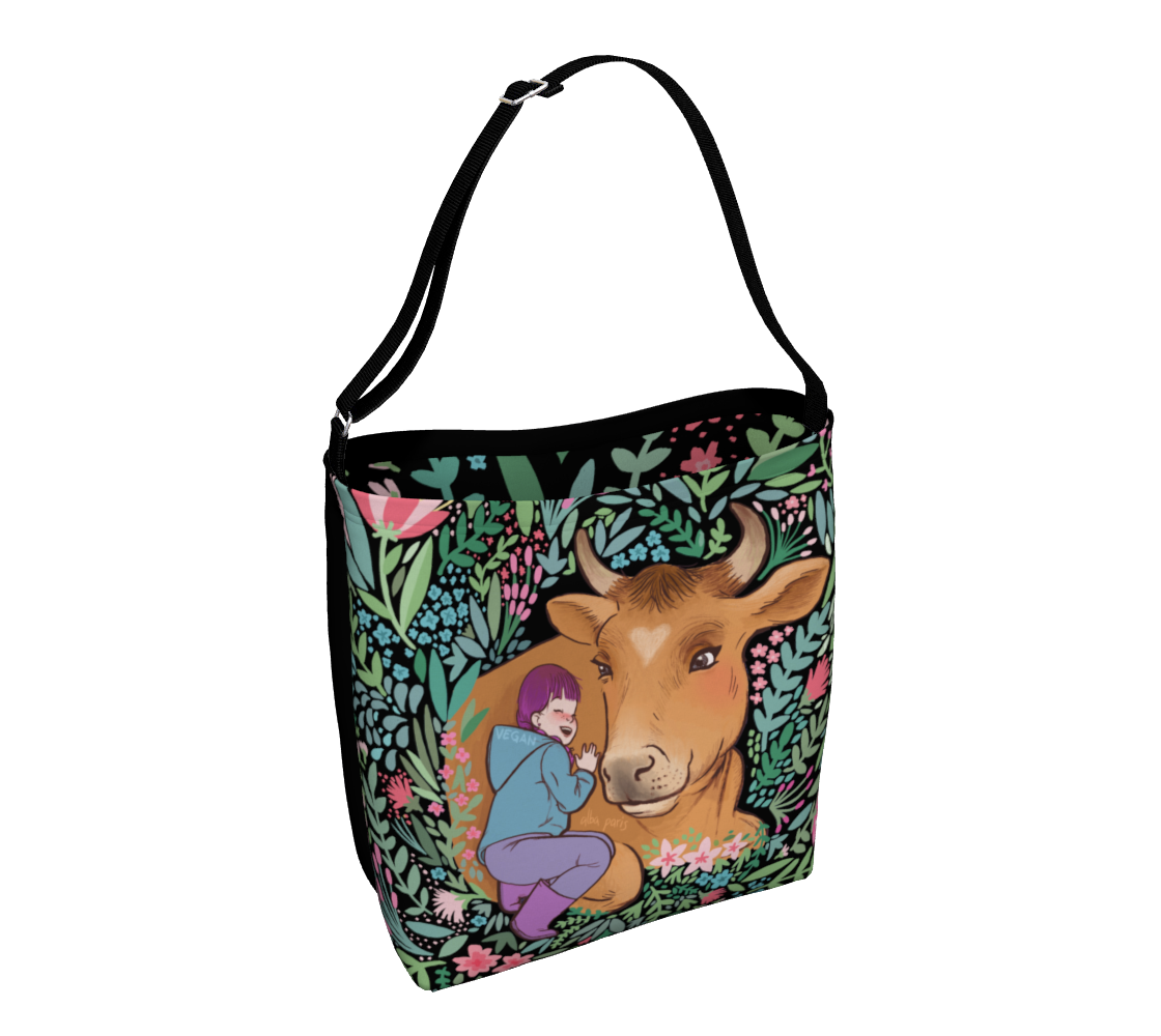 Friends Not Food Adjustable Shoulder Bag